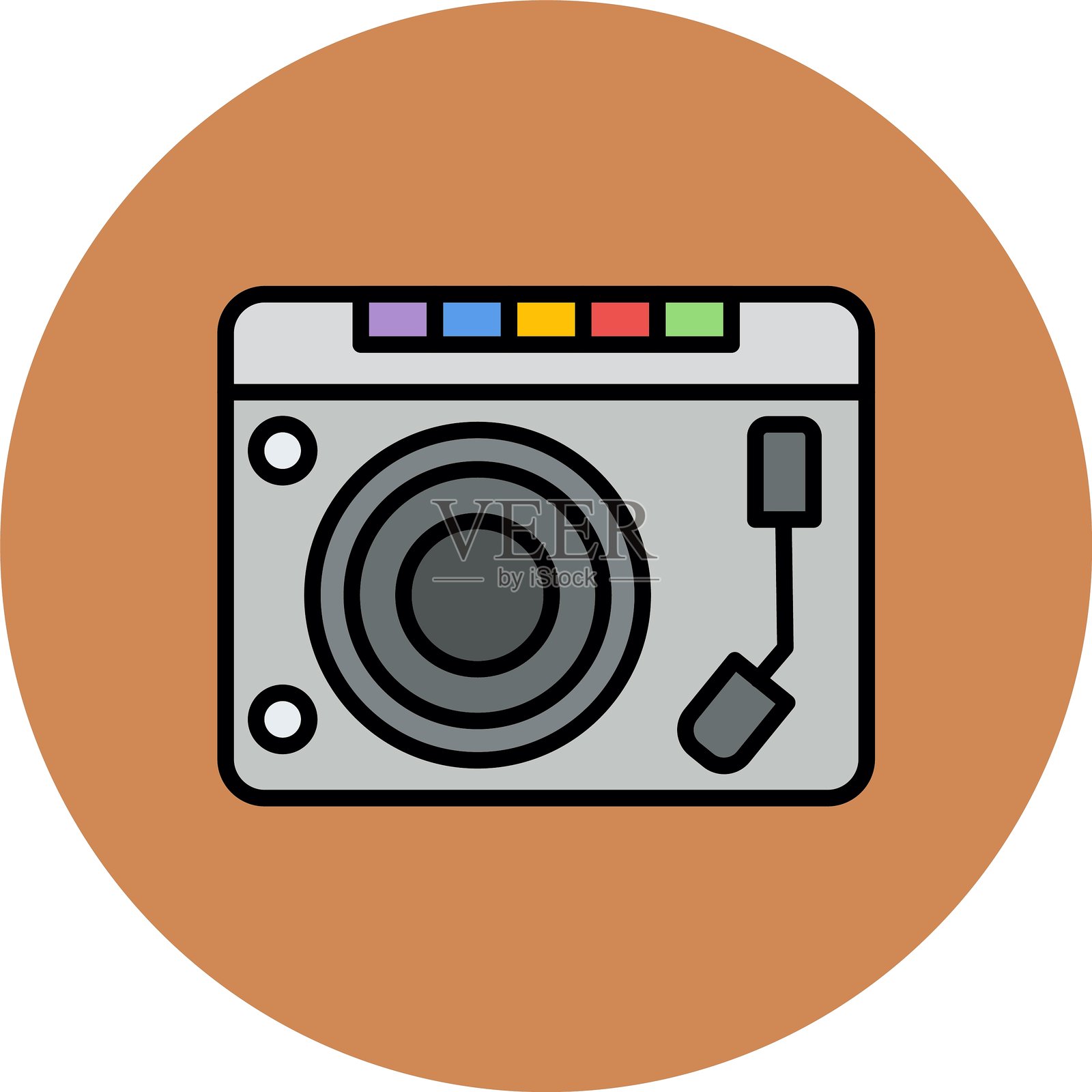 转盘新图标设计创意插画图片素材