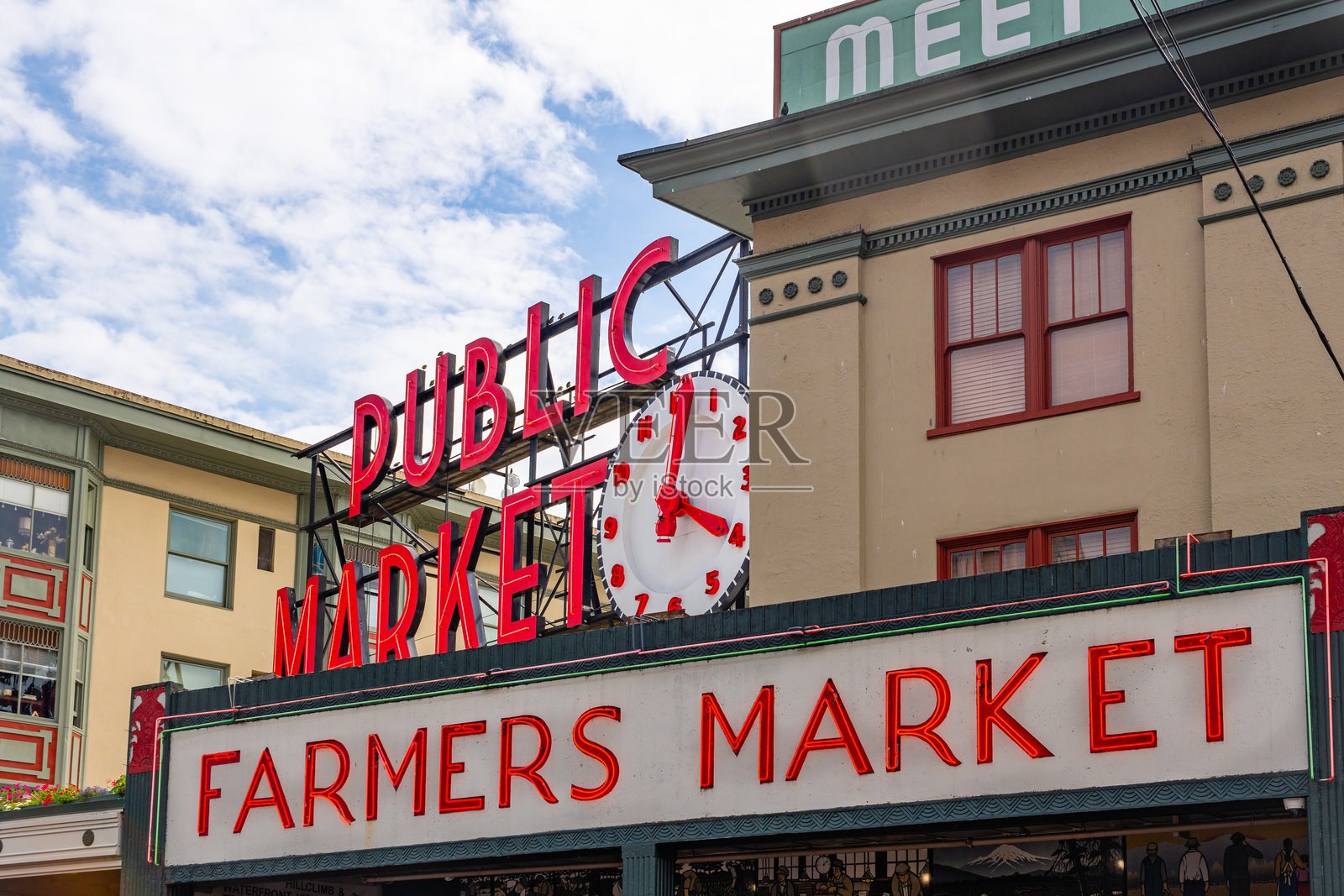 派克市场，华盛顿州西雅图照片摄影图片