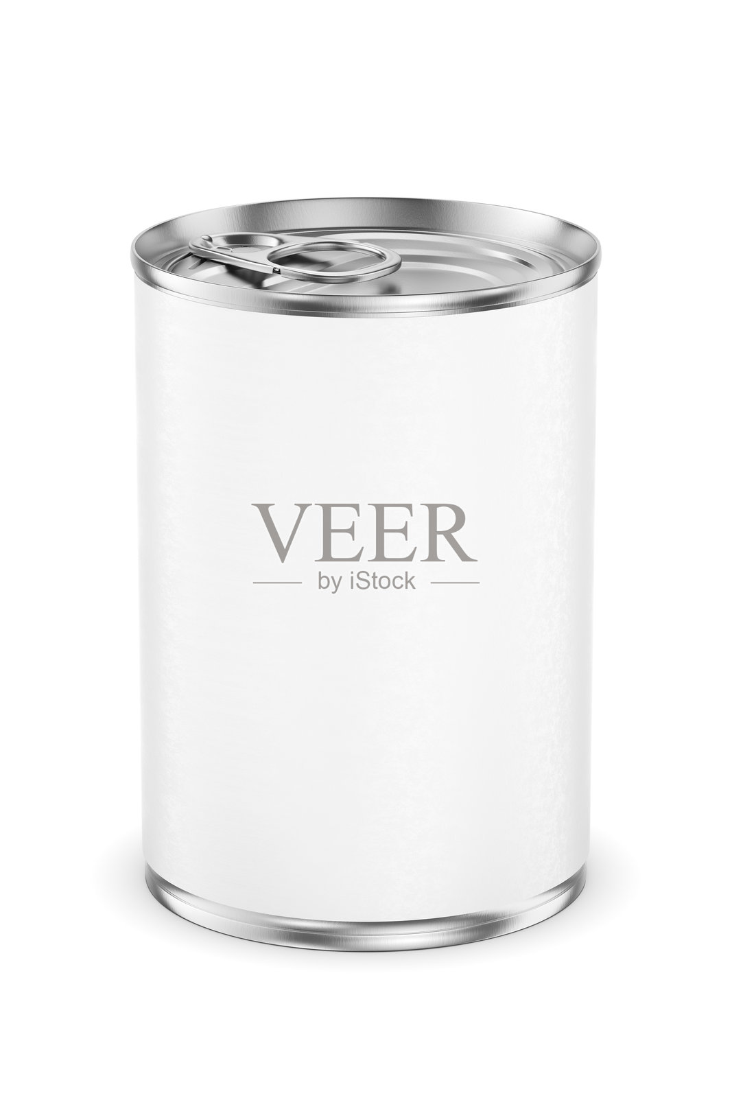 直径65毫米的纸标马口铁罐，孤立在白色背景上。三维渲染。

- **Translation Analysis:** The translation is direct and accurate.照片摄影图片