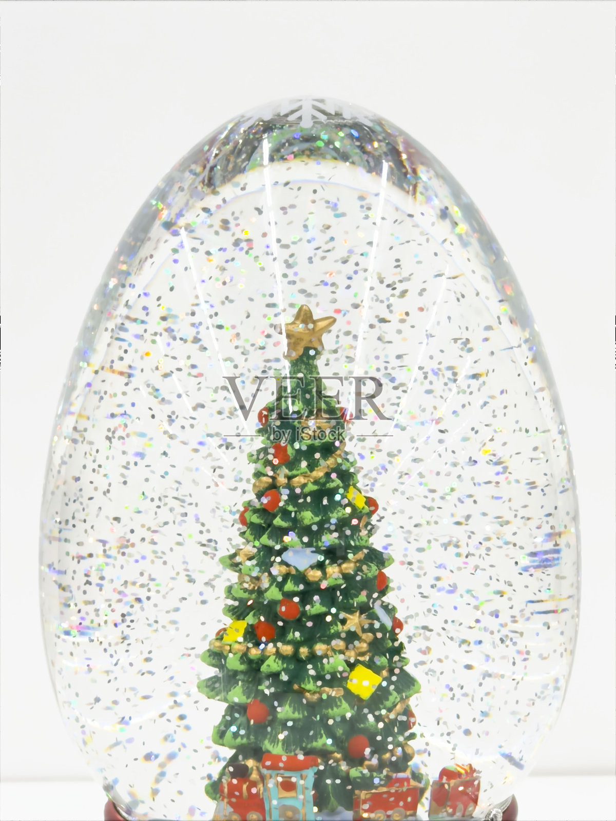 圣诞雪花球照片摄影图片