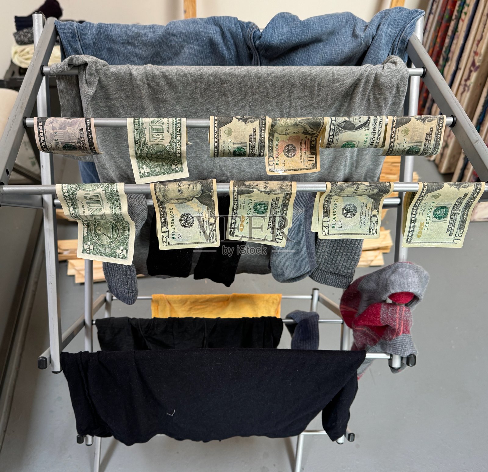 洗钱照片摄影图片