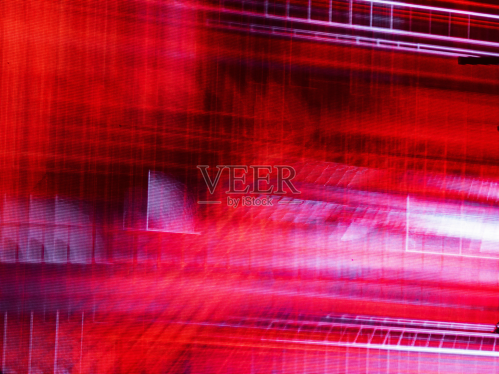 抽象的红色像素化数字光屏幕干扰纹理照片摄影图片