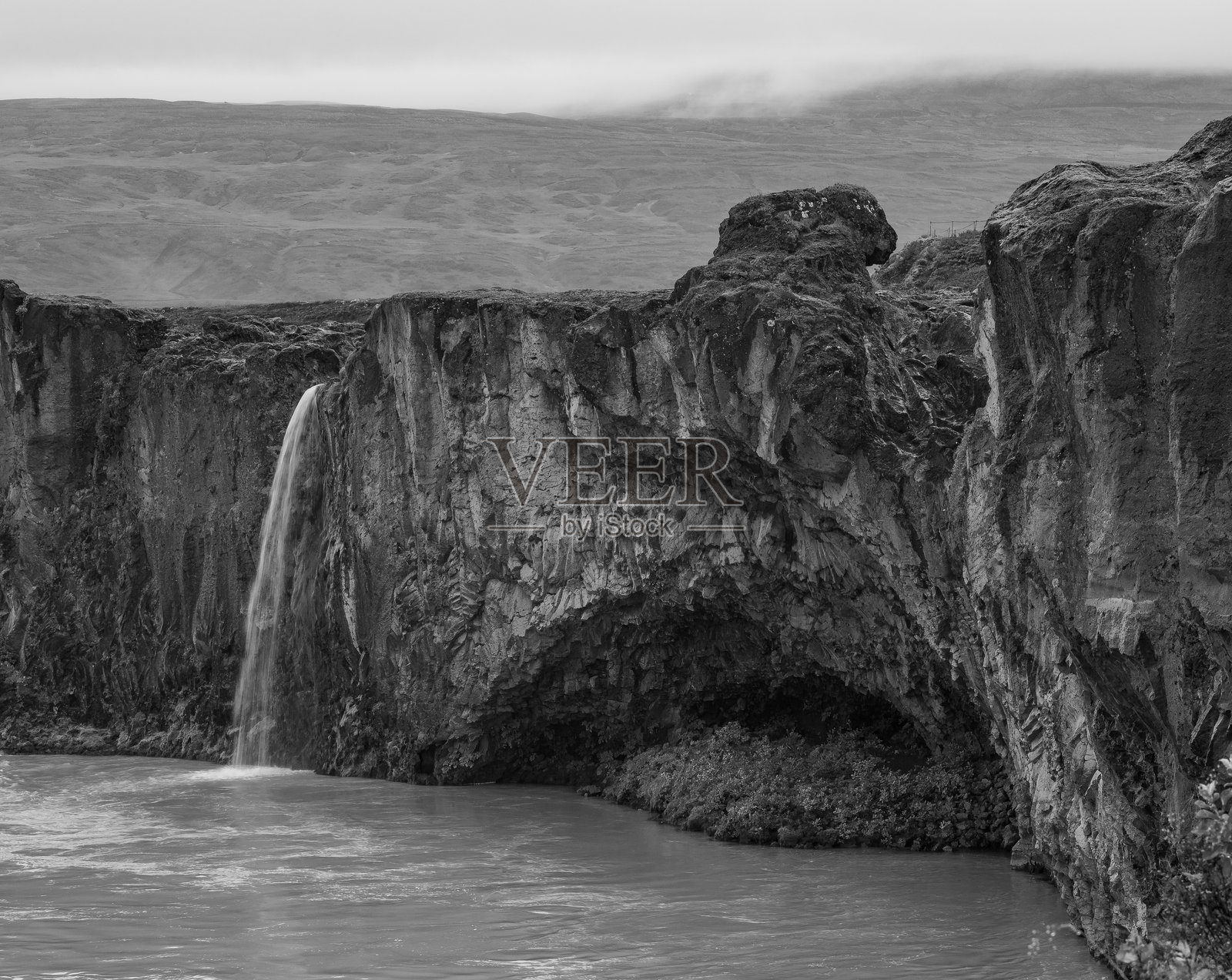 冰岛的众神瀑布照片摄影图片