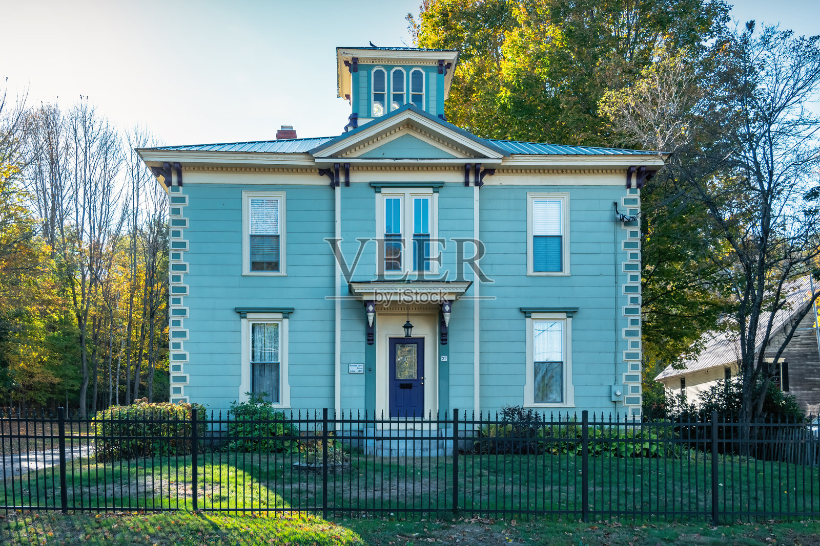 美国缅因州布里奇顿的房屋照片摄影图片