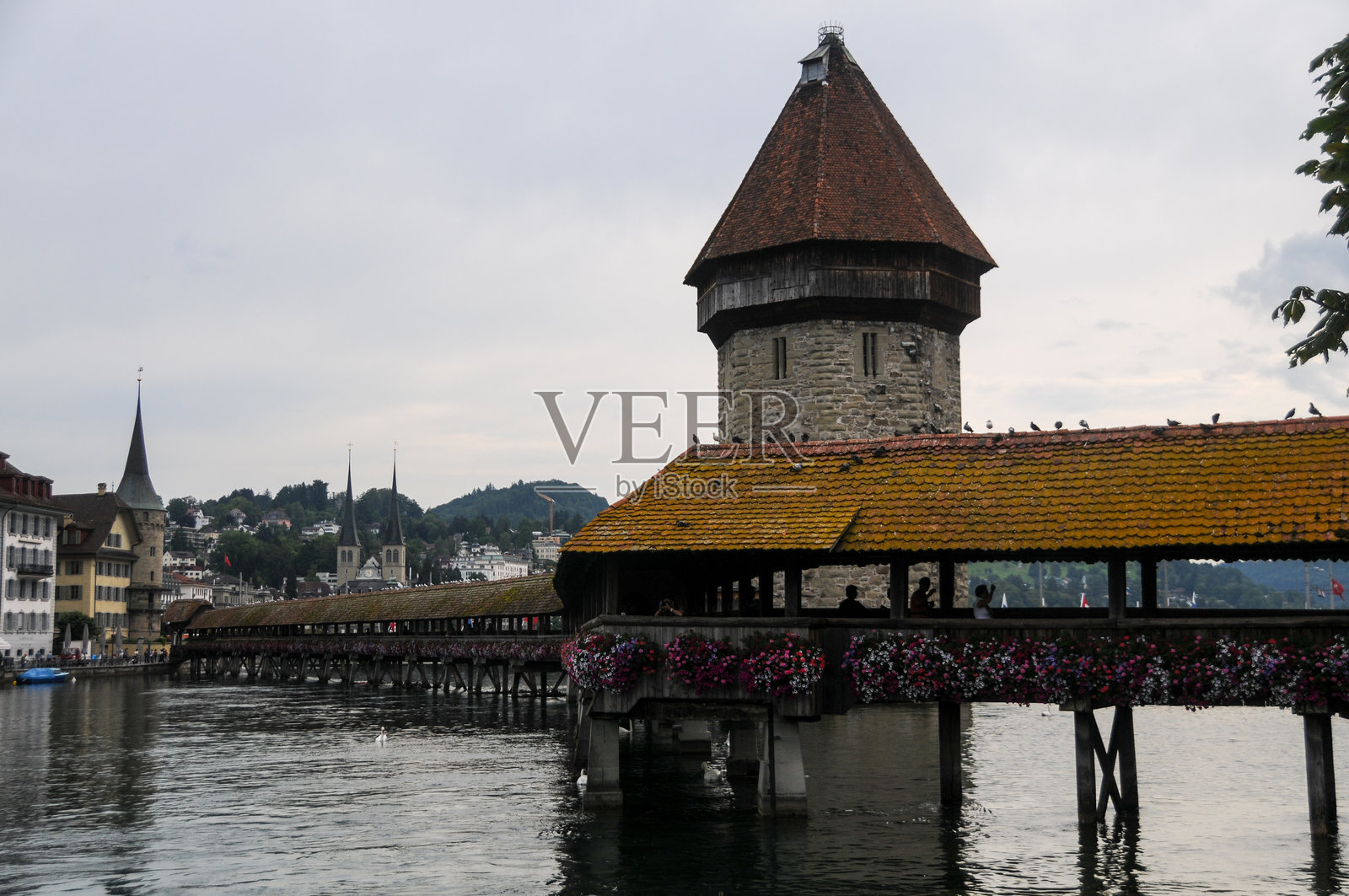 琉森市中心印象照片摄影图片