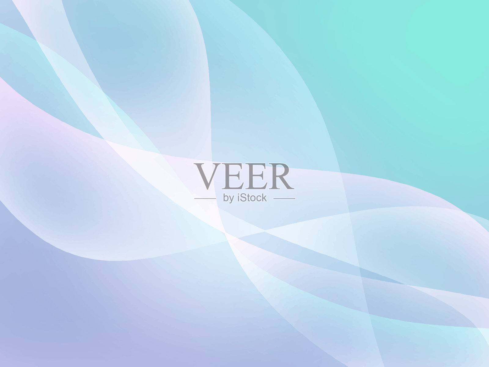 蓝色和紫色的渐变和透明波浪背景插画图片素材