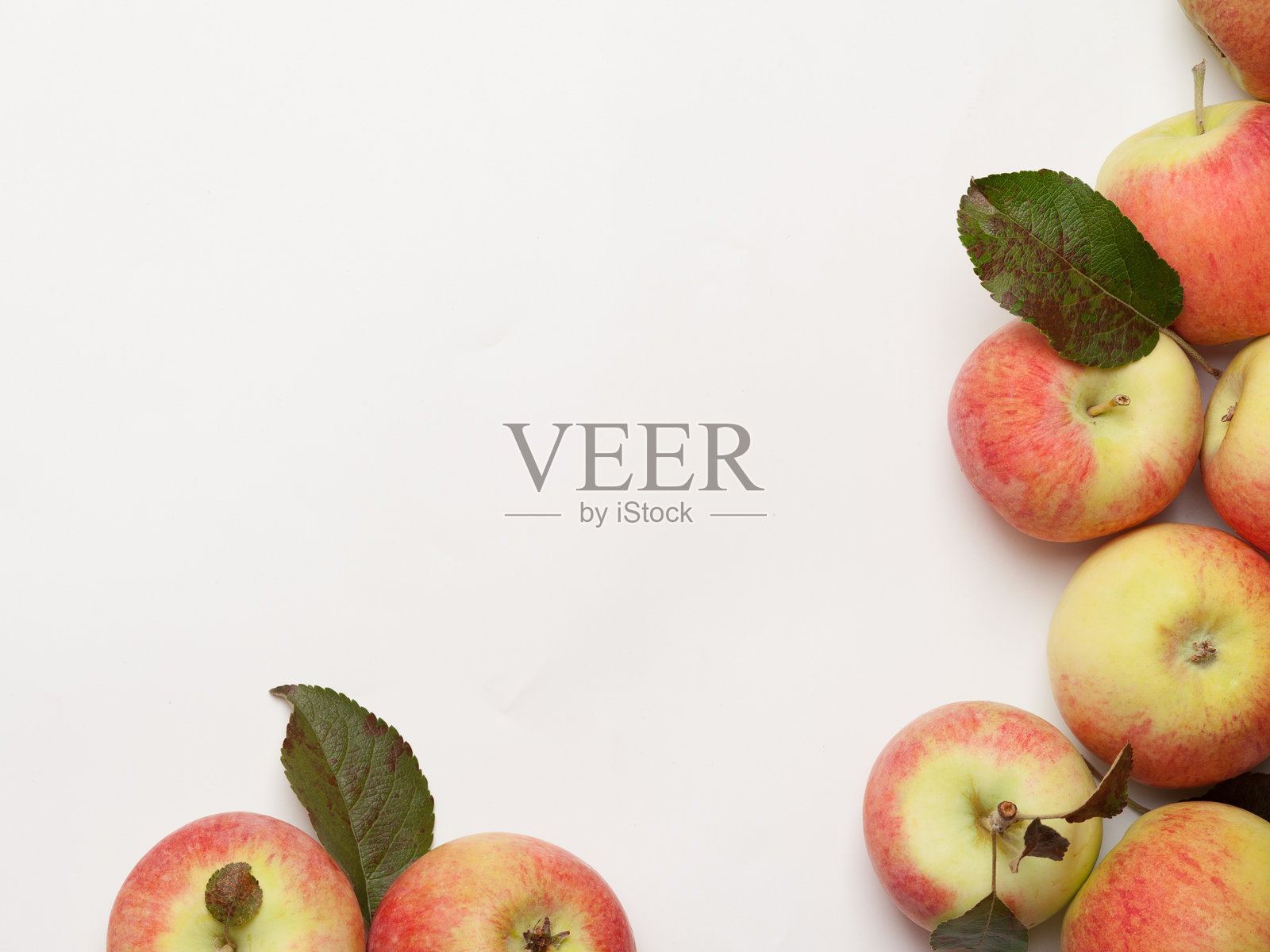 多汁的苹果平铺照片摄影图片