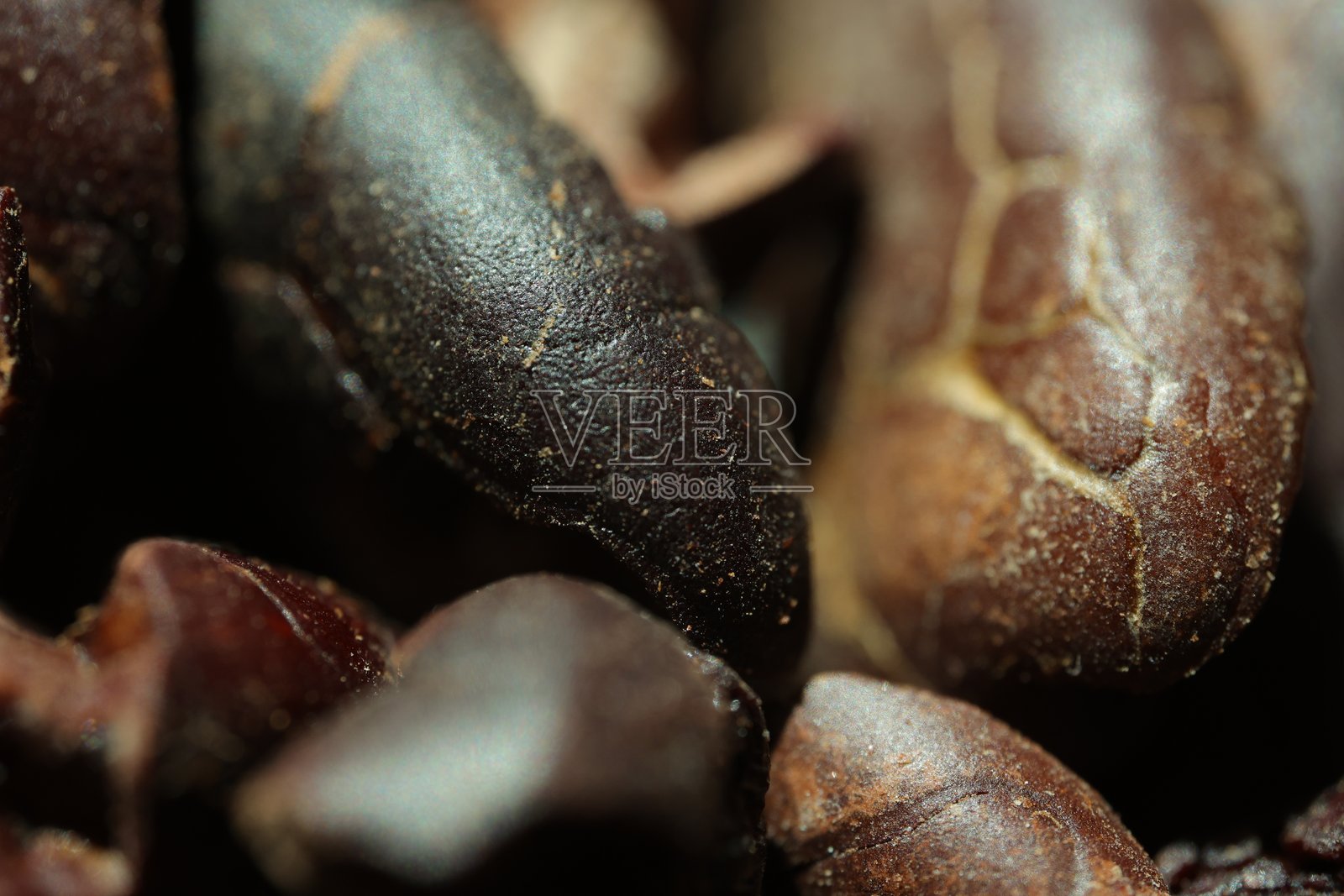 可可纹理特写，棕色可可豆纹理背景的近景，背景可可照片摄影图片