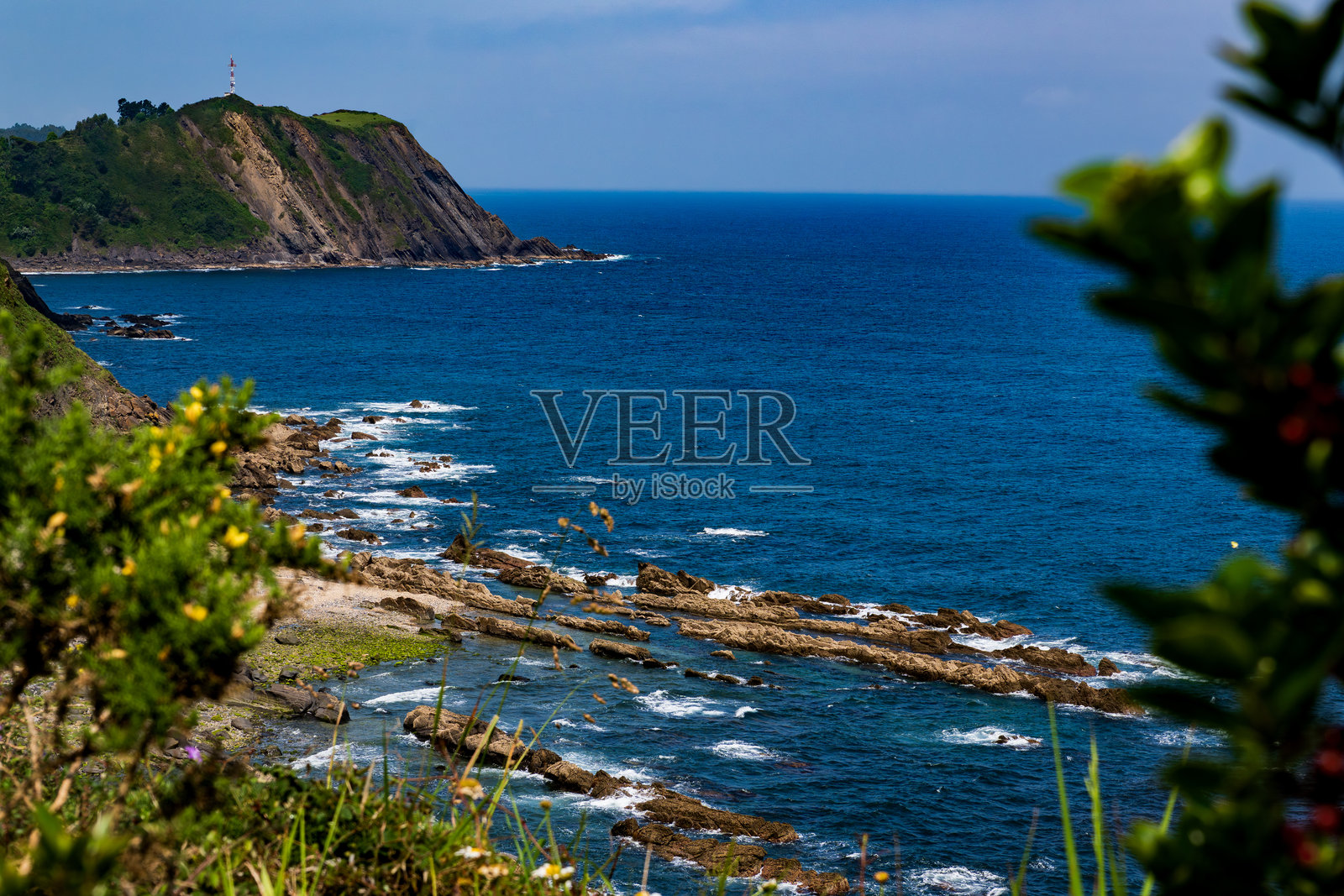 里瓦德塞利亚阿斯图里亚斯的炼狱悬崖照片摄影图片