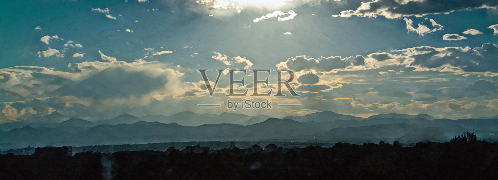 科罗拉多州丹佛市的落基山脉照片摄影图片