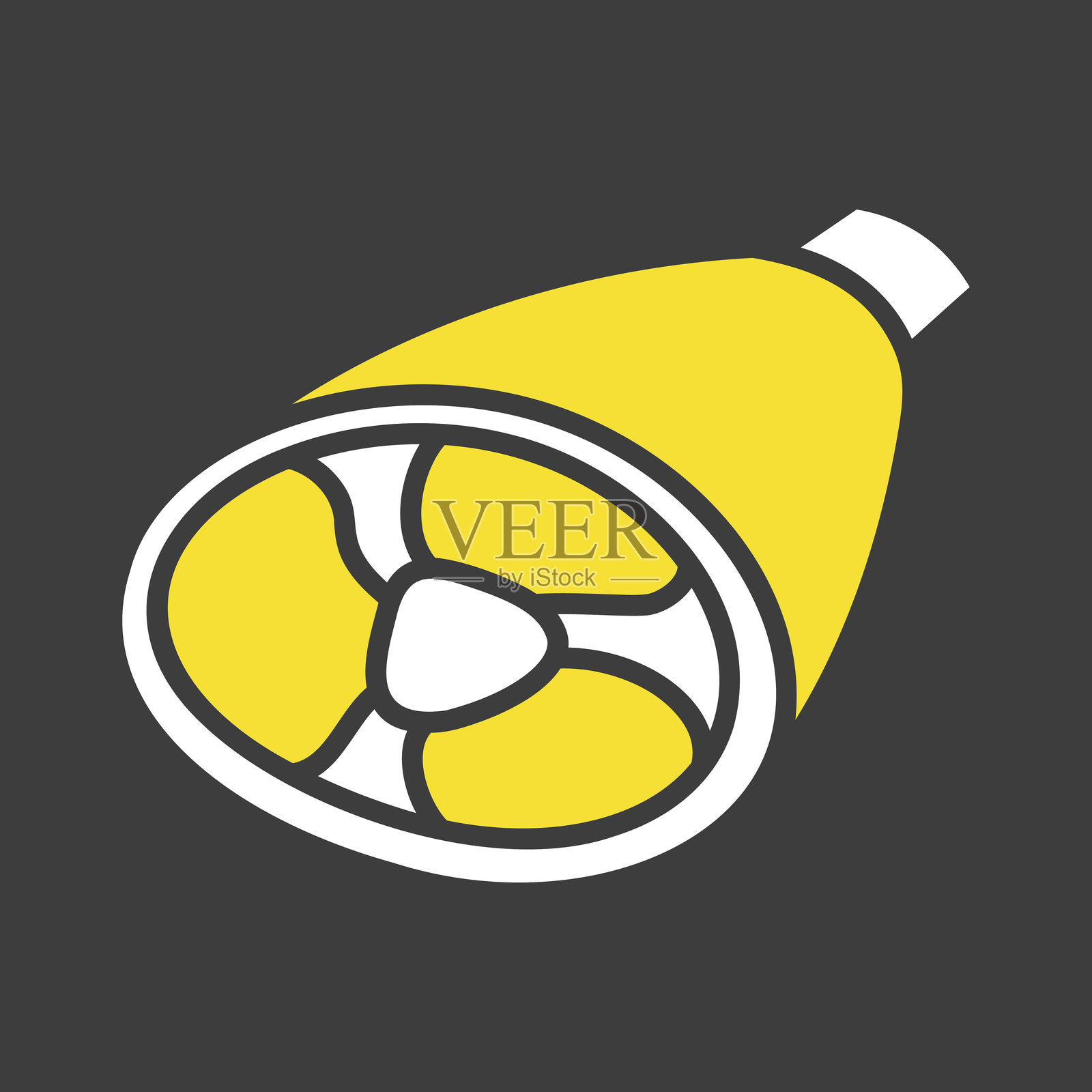 猪腿肉矢量图标插画图片素材