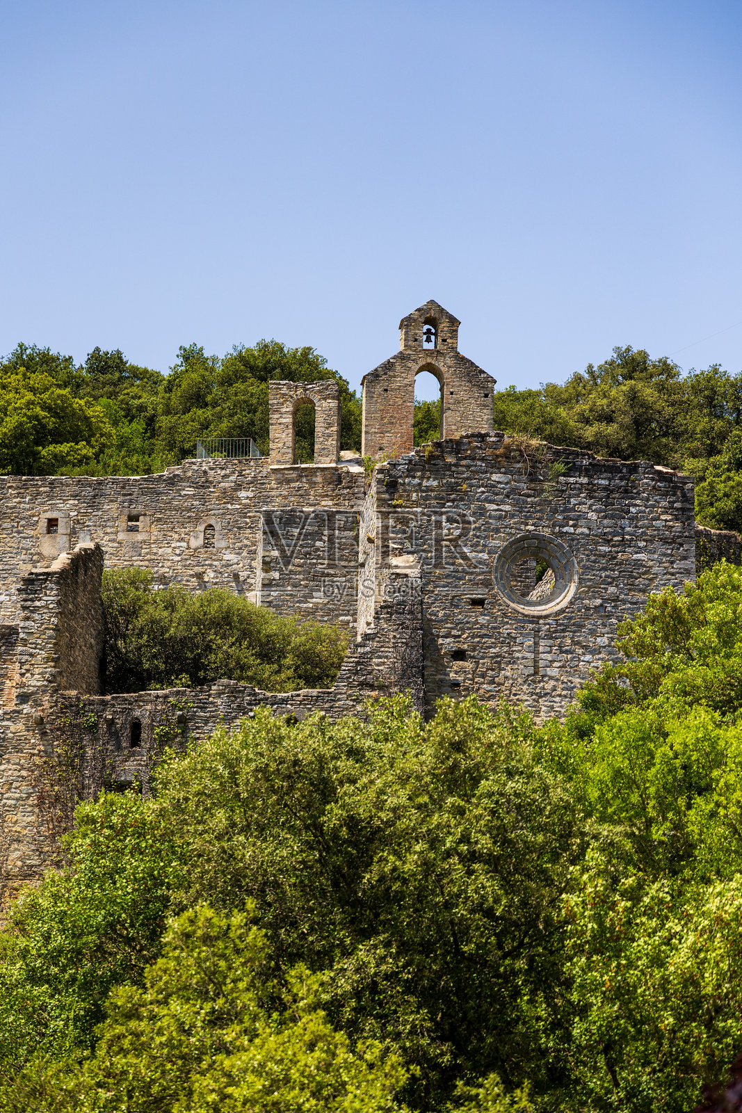 圣卡塔琳娜植物园内的修道院遗址照片摄影图片