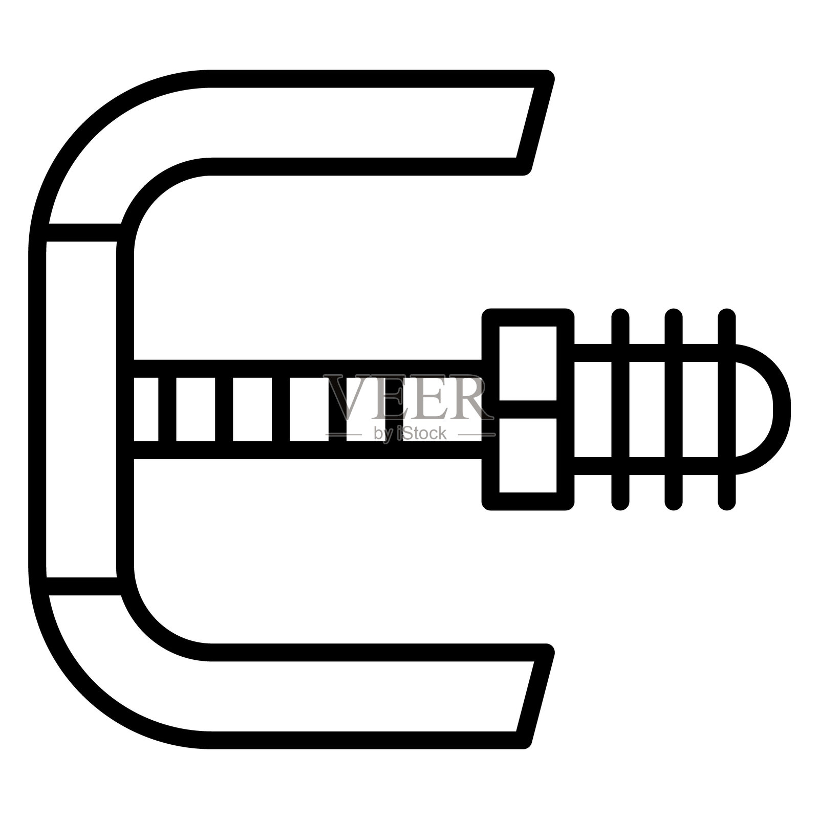夹子矢量图标插画图片素材