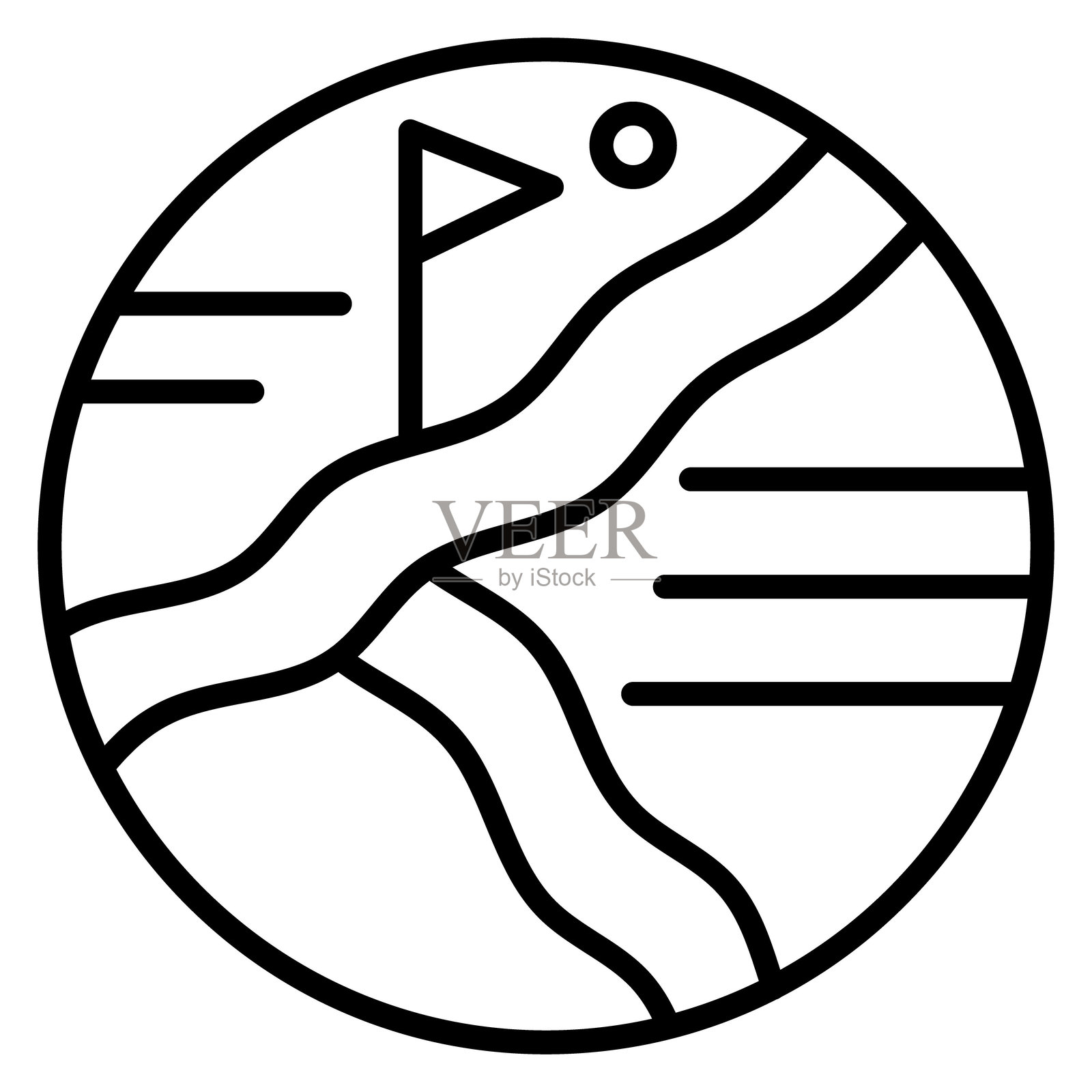 球道矢量图标插画图片素材