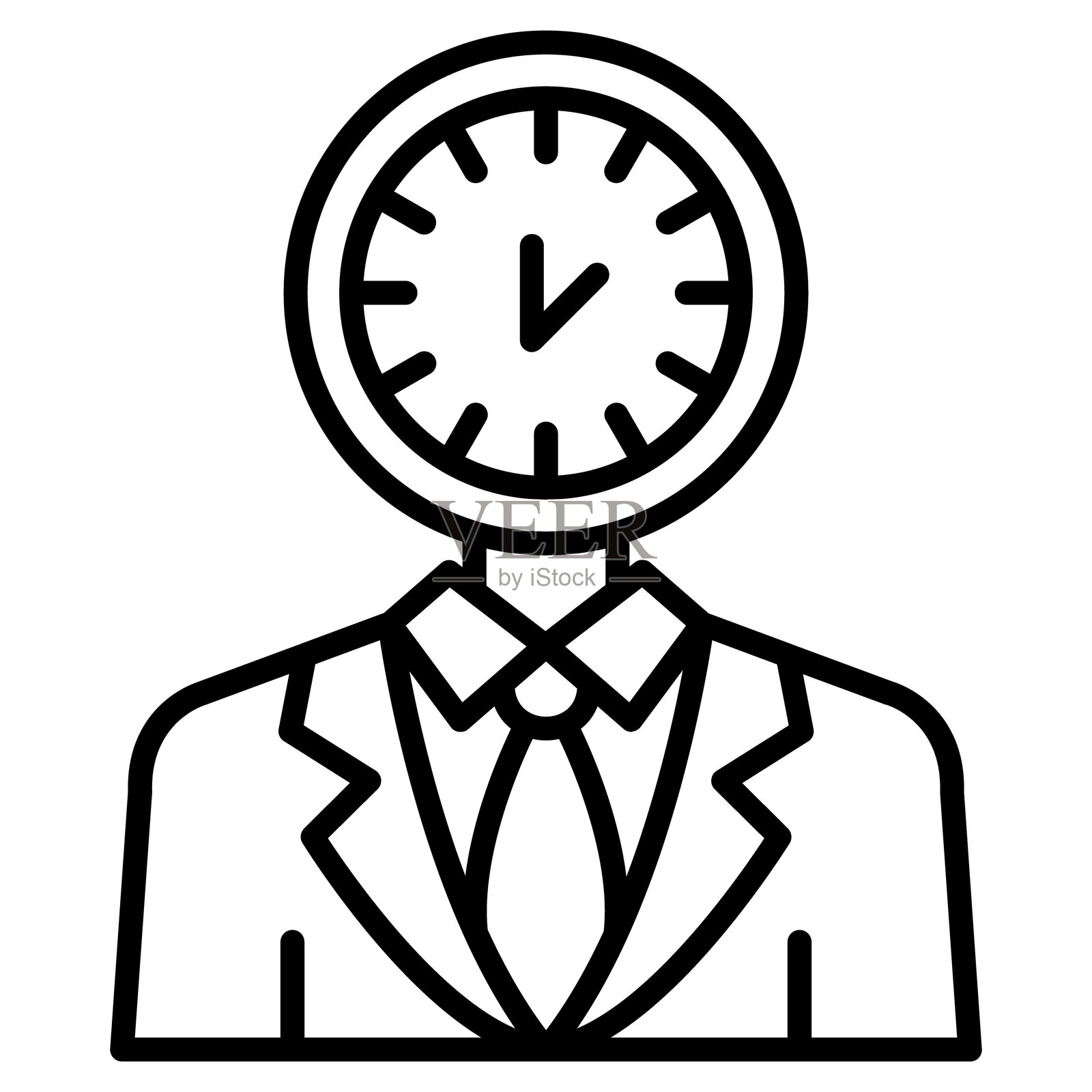 工作狂矢量图标插画图片素材