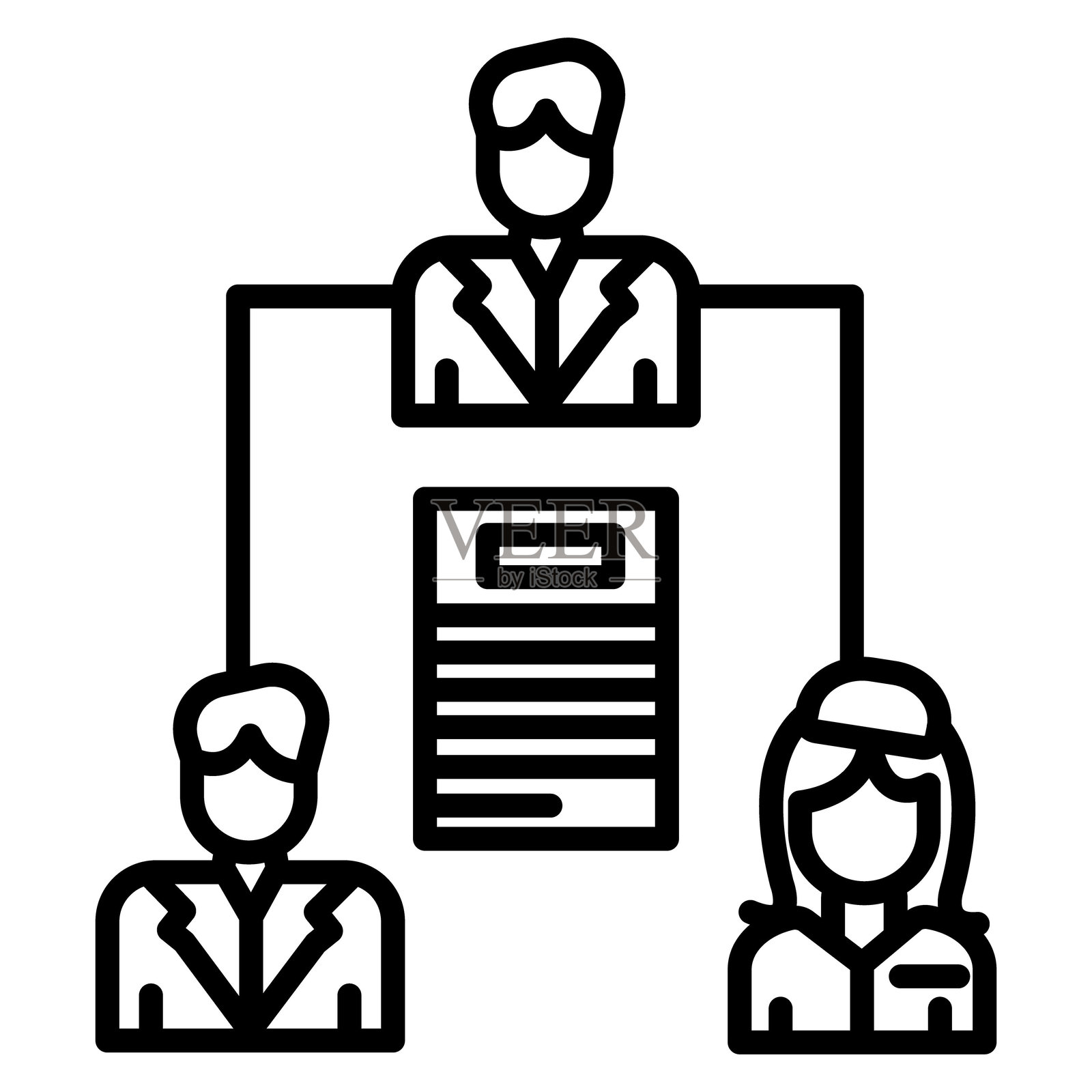 委派任务矢量图标插画图片素材