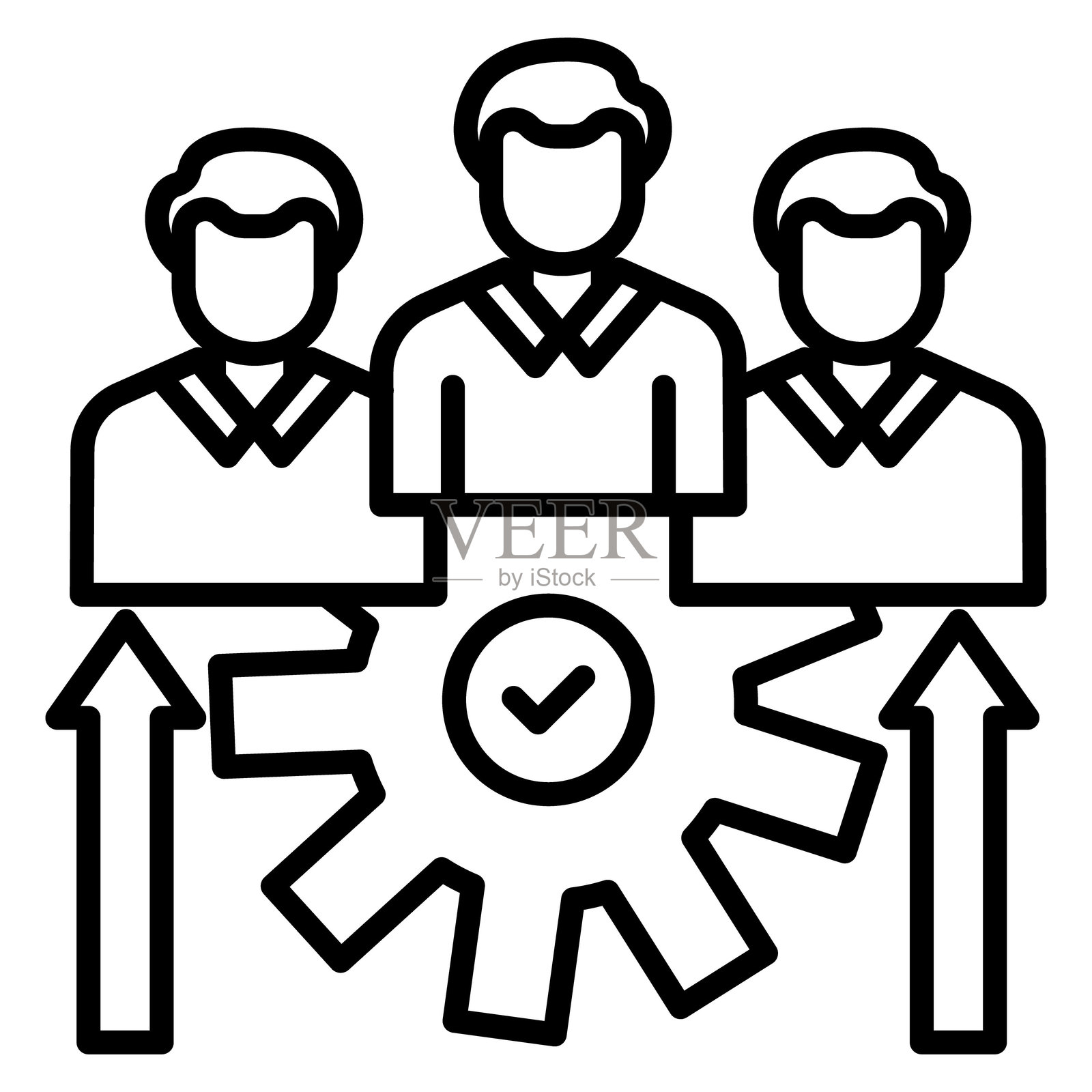 团队建设矢量图标插画图片素材