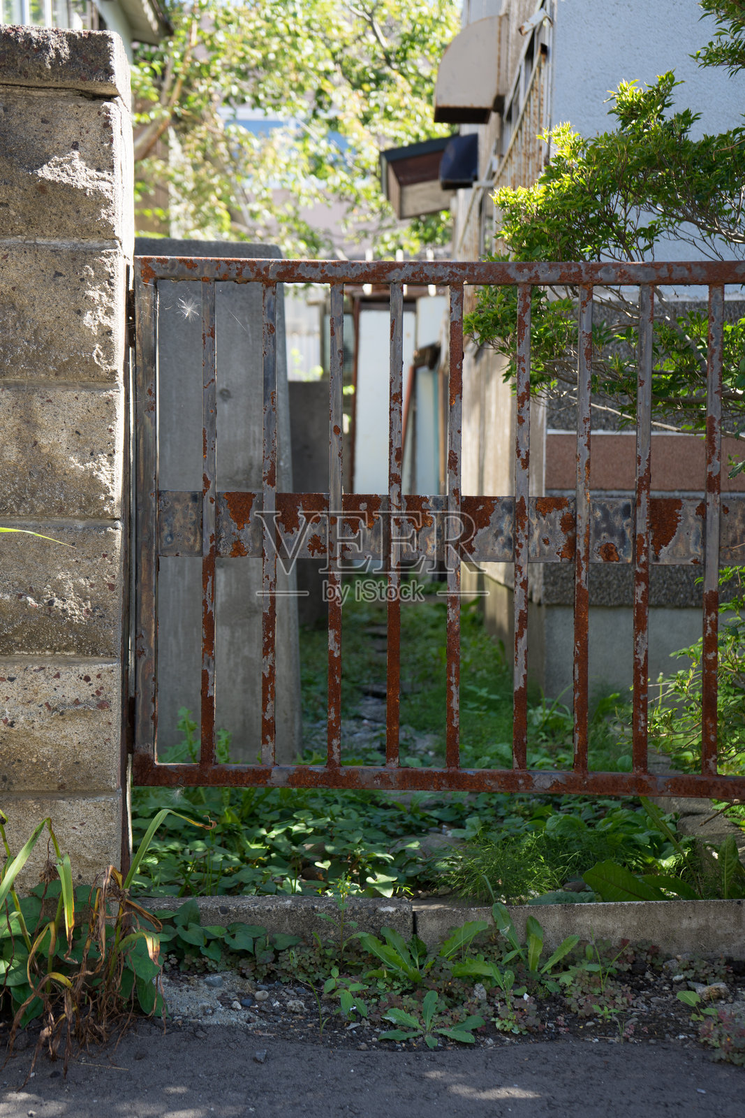 老铁门照片摄影图片