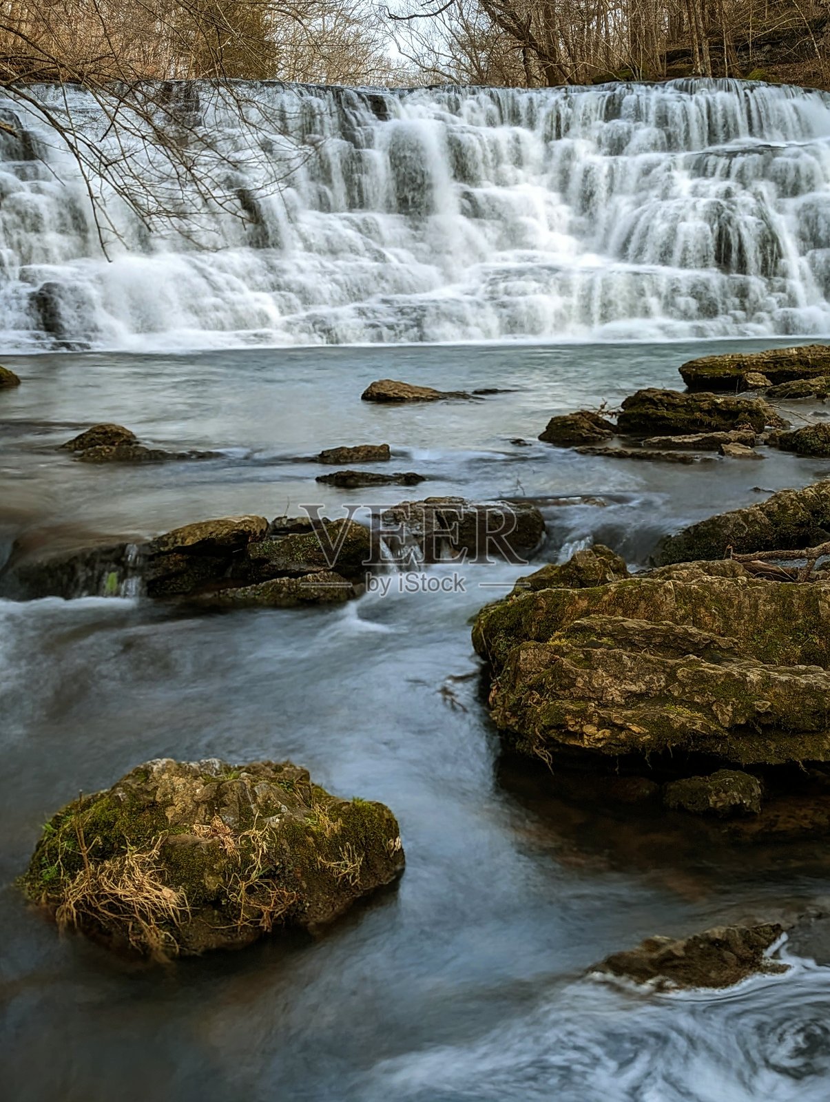 鲁特利奇瀑布照片摄影图片
