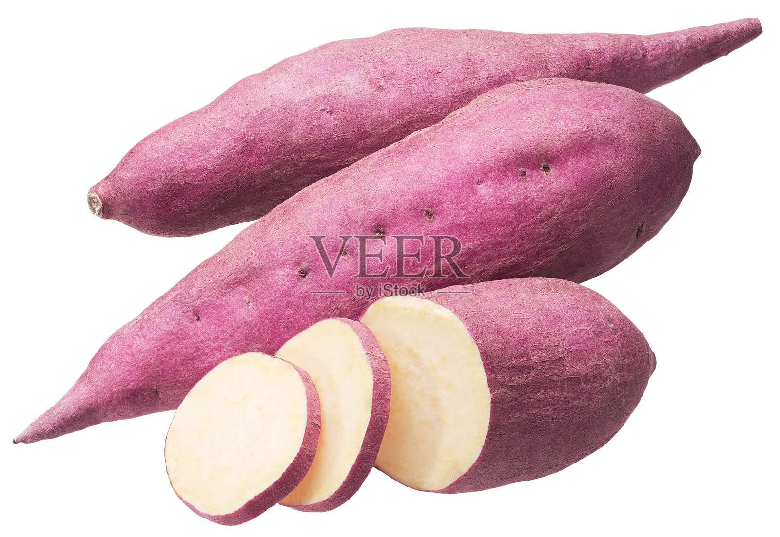 红薯切片，孤立照片摄影图片