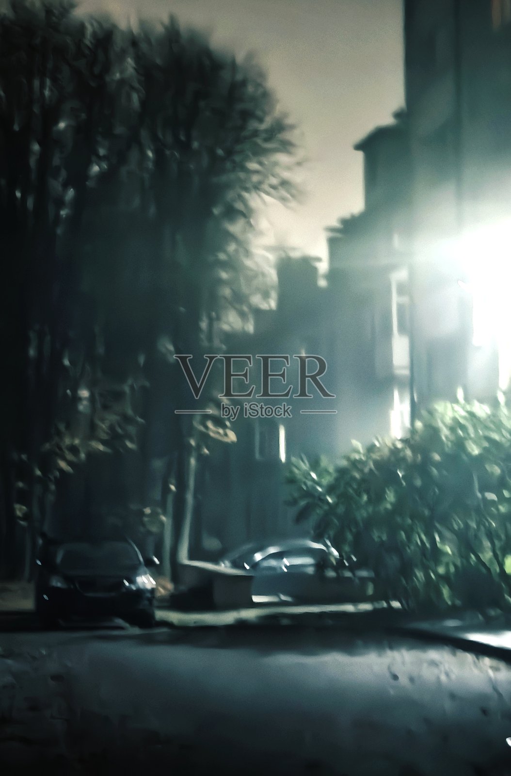 雾，夜晚的道路，能见度差，交通规则，夜间驾驶，夜间旅行，在路上，在雾中，光线不足，公路冒险照片摄影图片