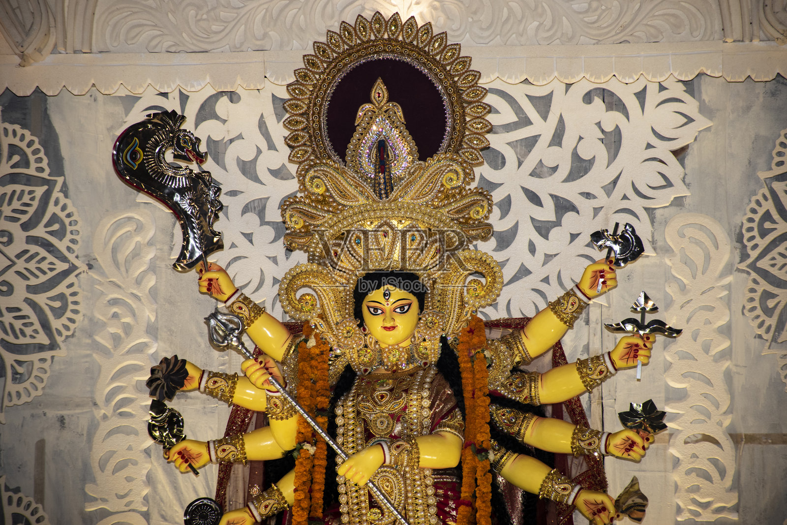 2025年杜尔迦女神节照片摄影图片