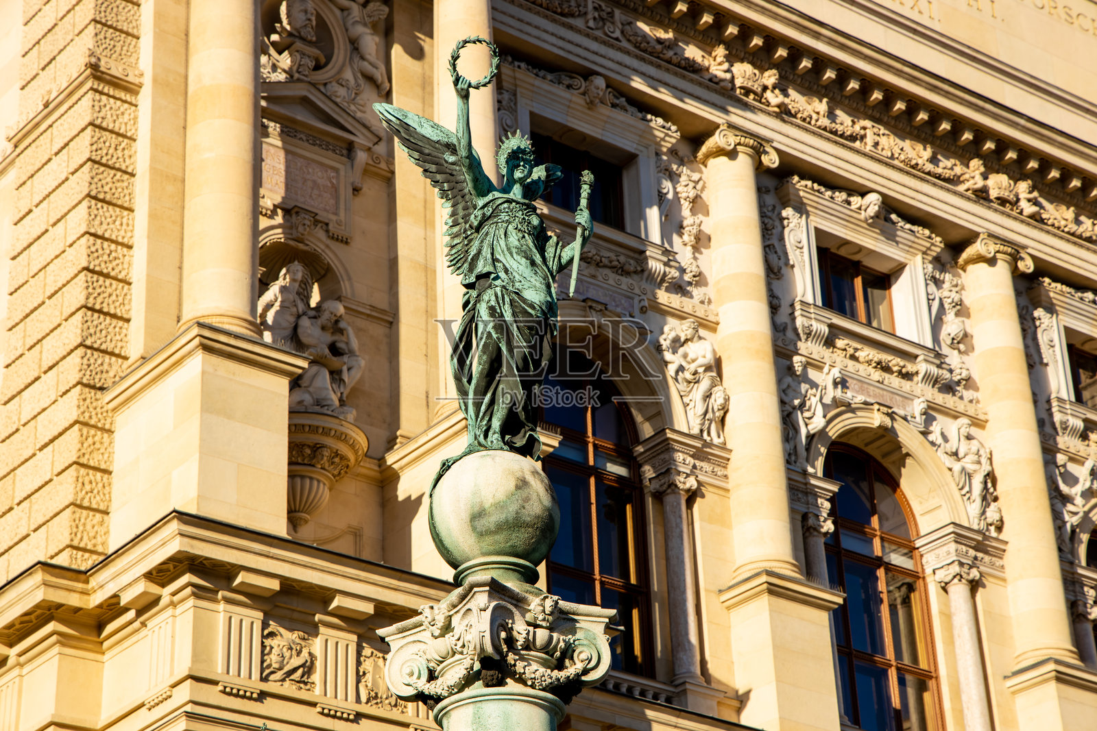 维也纳的自然历史和艺术史博物馆建筑照片摄影图片