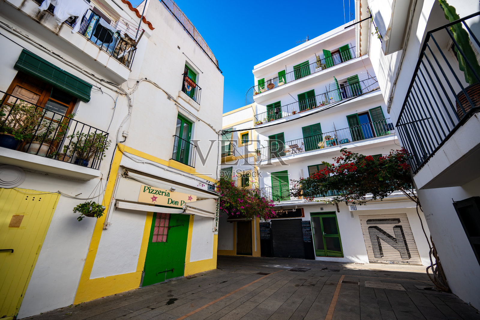 伊维萨岛城镇照片摄影图片