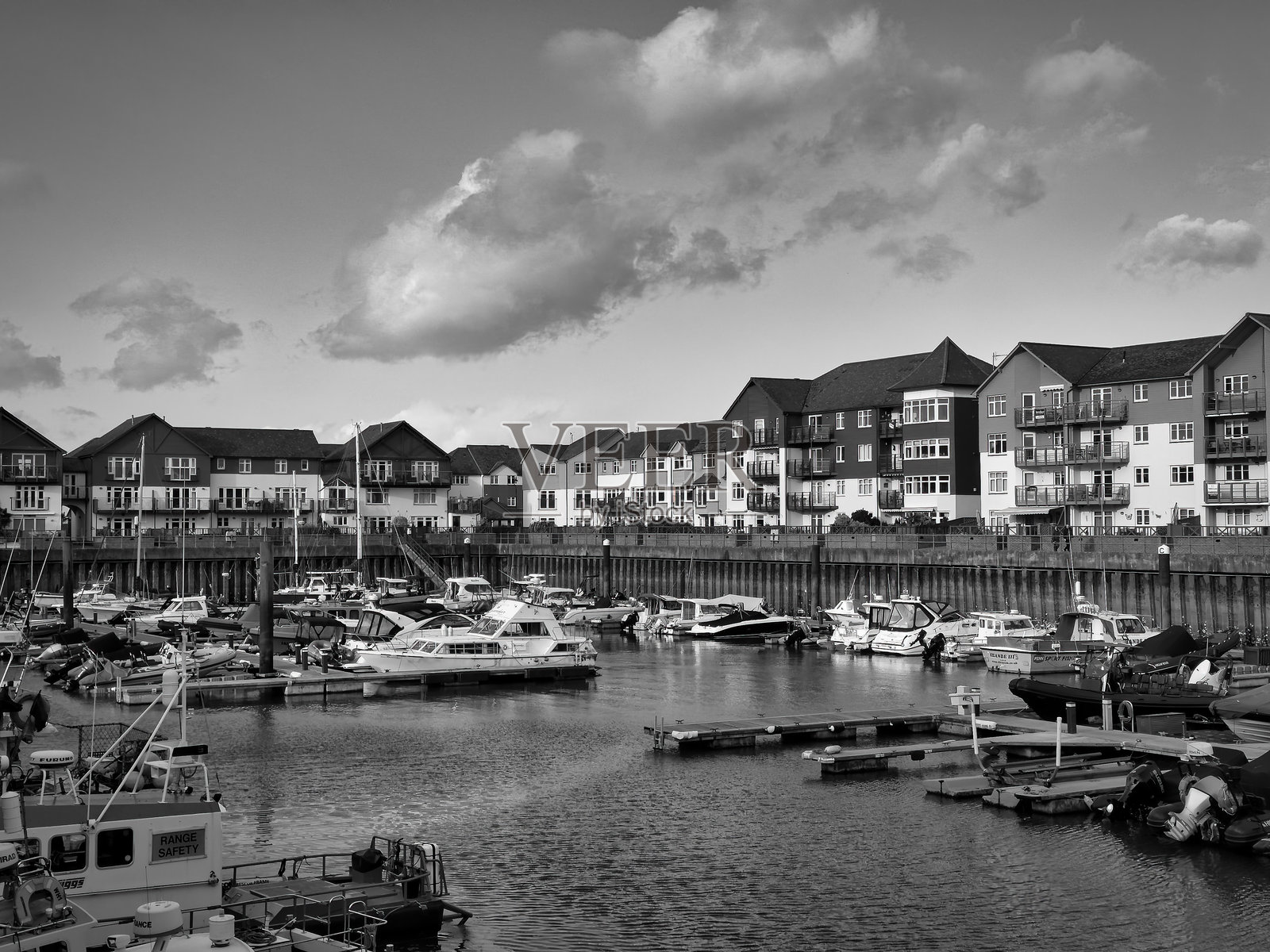 英国德文郡埃克斯茅斯码头照片摄影图片