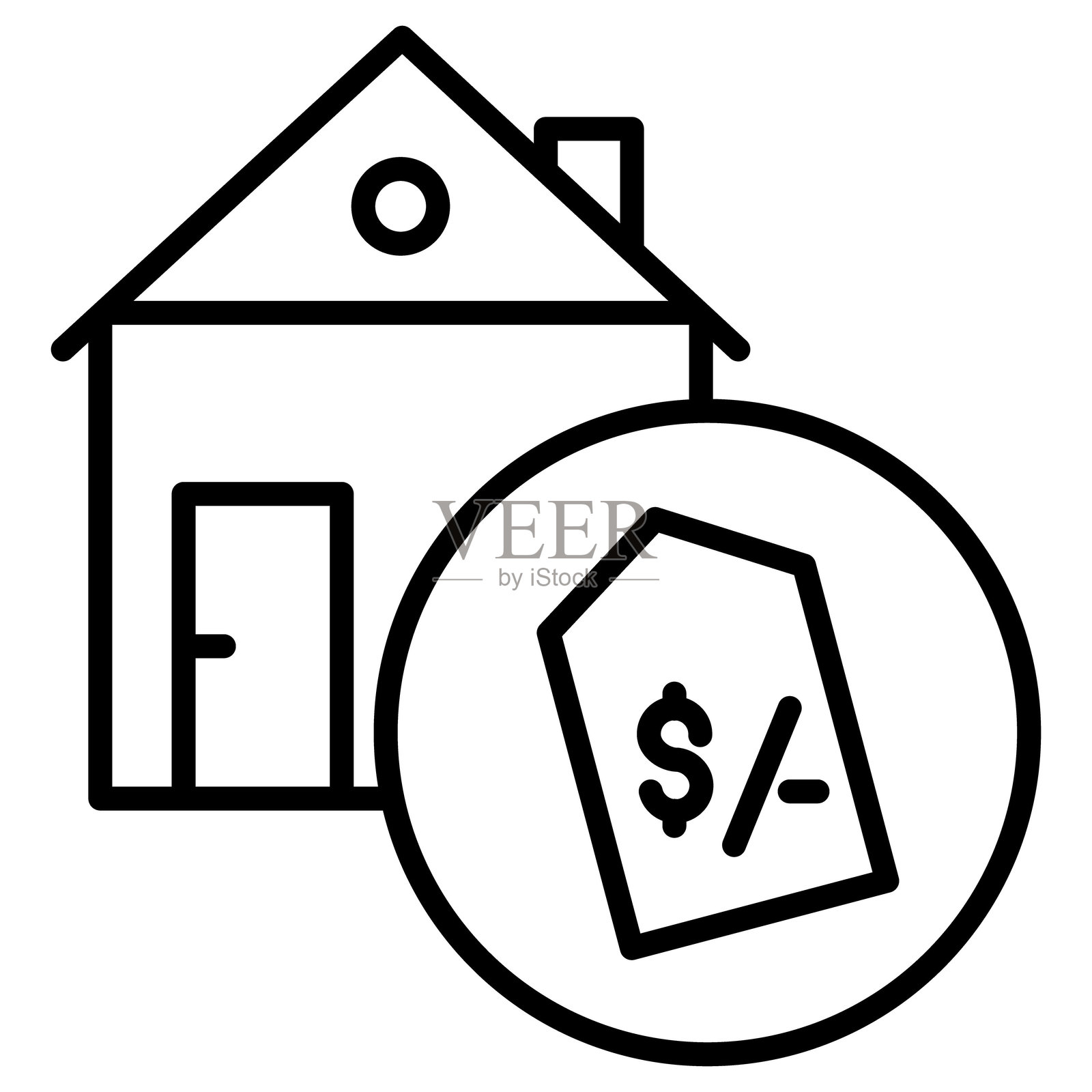 房价向量图标插画图片素材