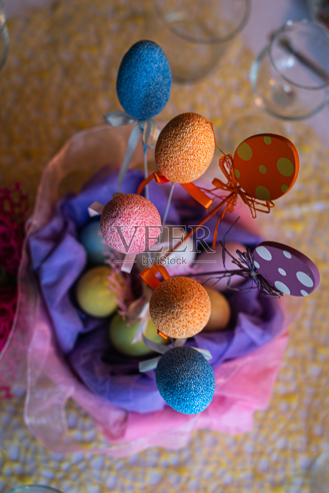 意大利复活节彩蛋的传统照片摄影图片