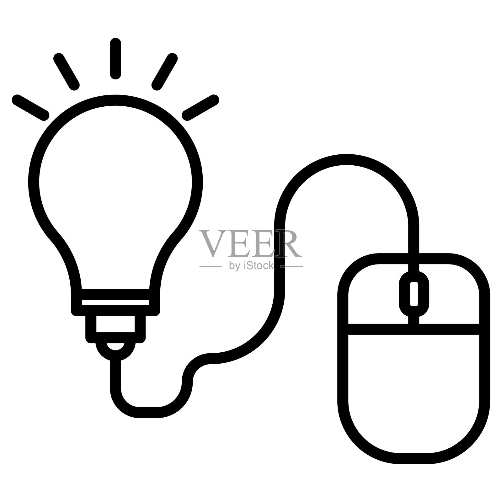 鼠标创意矢量图标插画图片素材