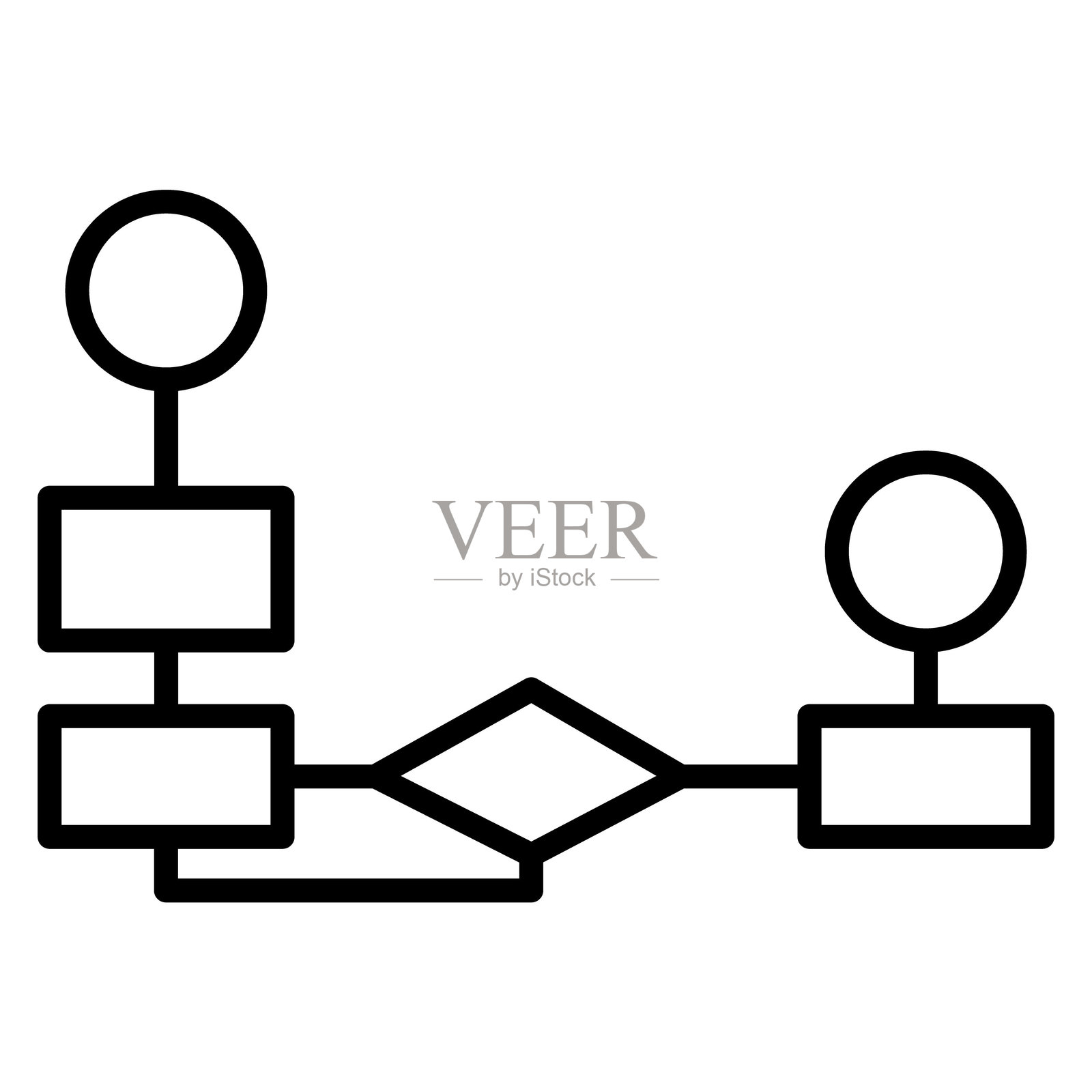 流程图矢量图标插画图片素材