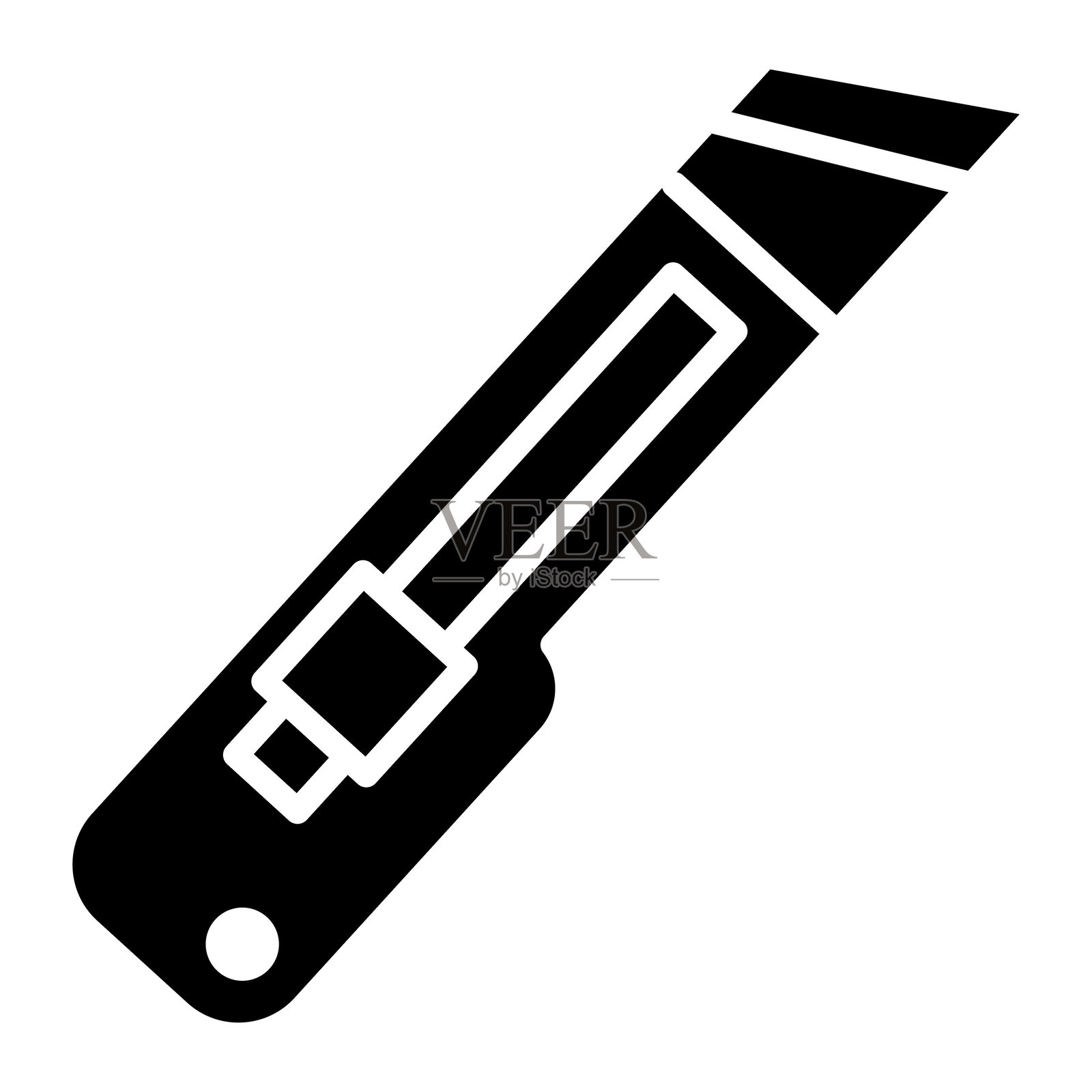 美工刀矢量图标插画图片素材