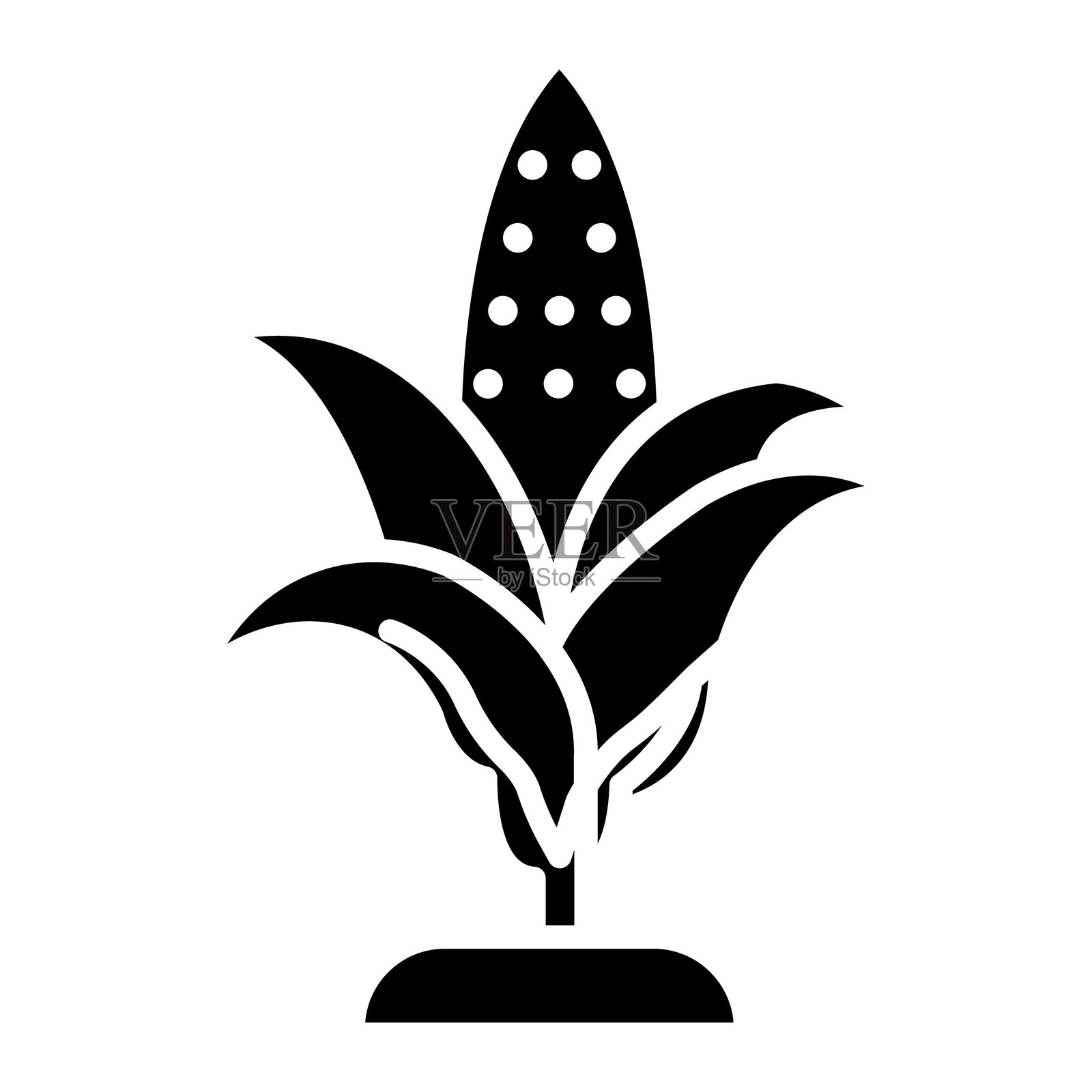 玉米秸秆矢量图标插画图片素材