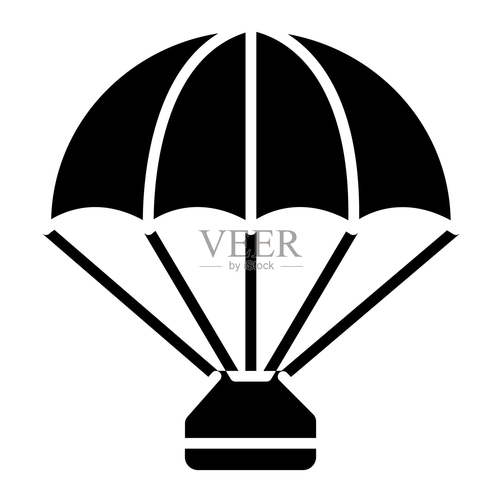 跳伞矢量图标插画图片素材