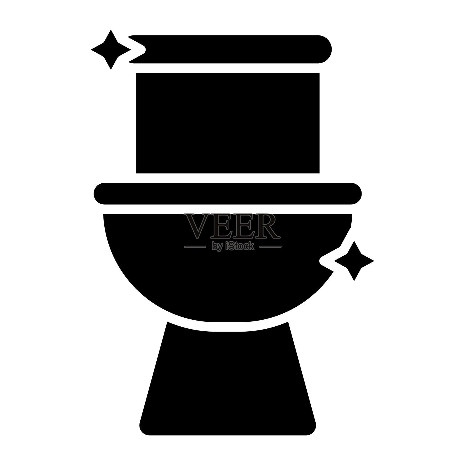 清洁浴室矢量图标插画图片素材