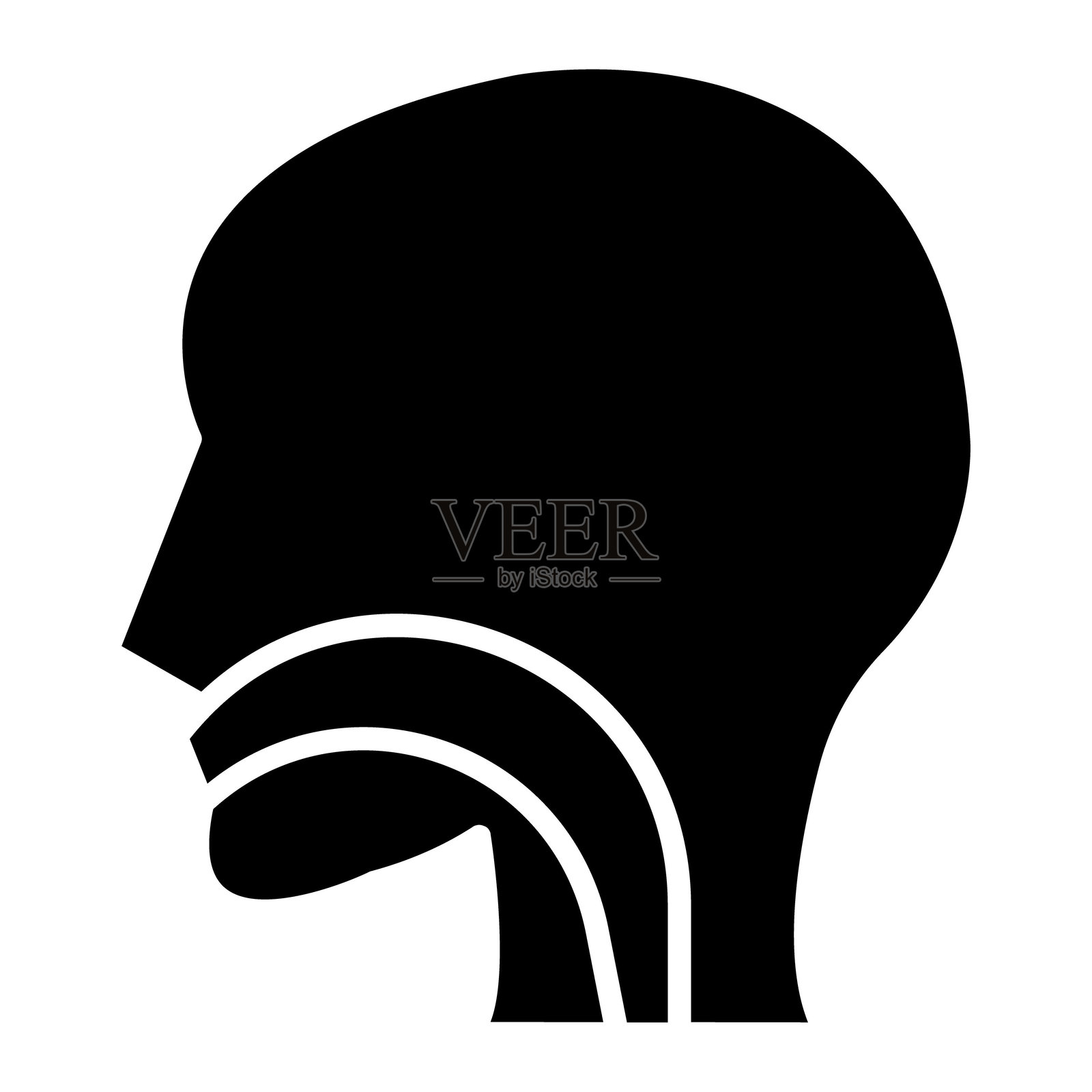 食道矢量图标插画图片素材