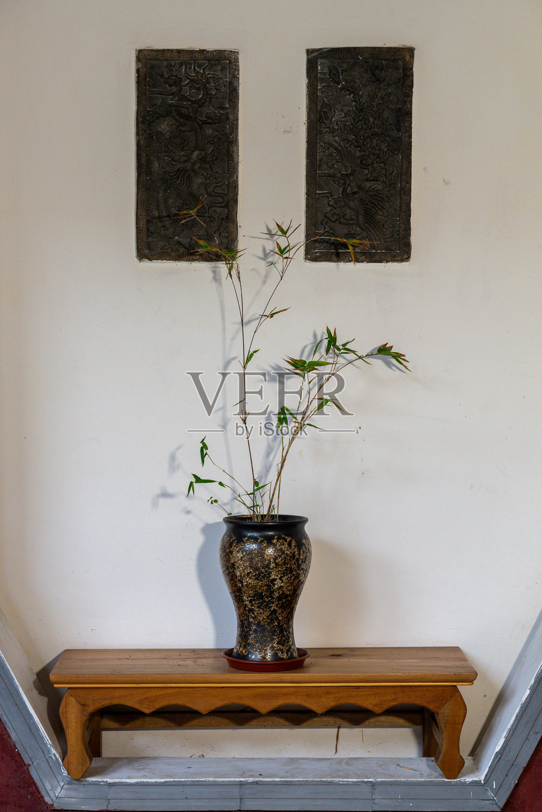 传统环境中的竹子摆设照片摄影图片