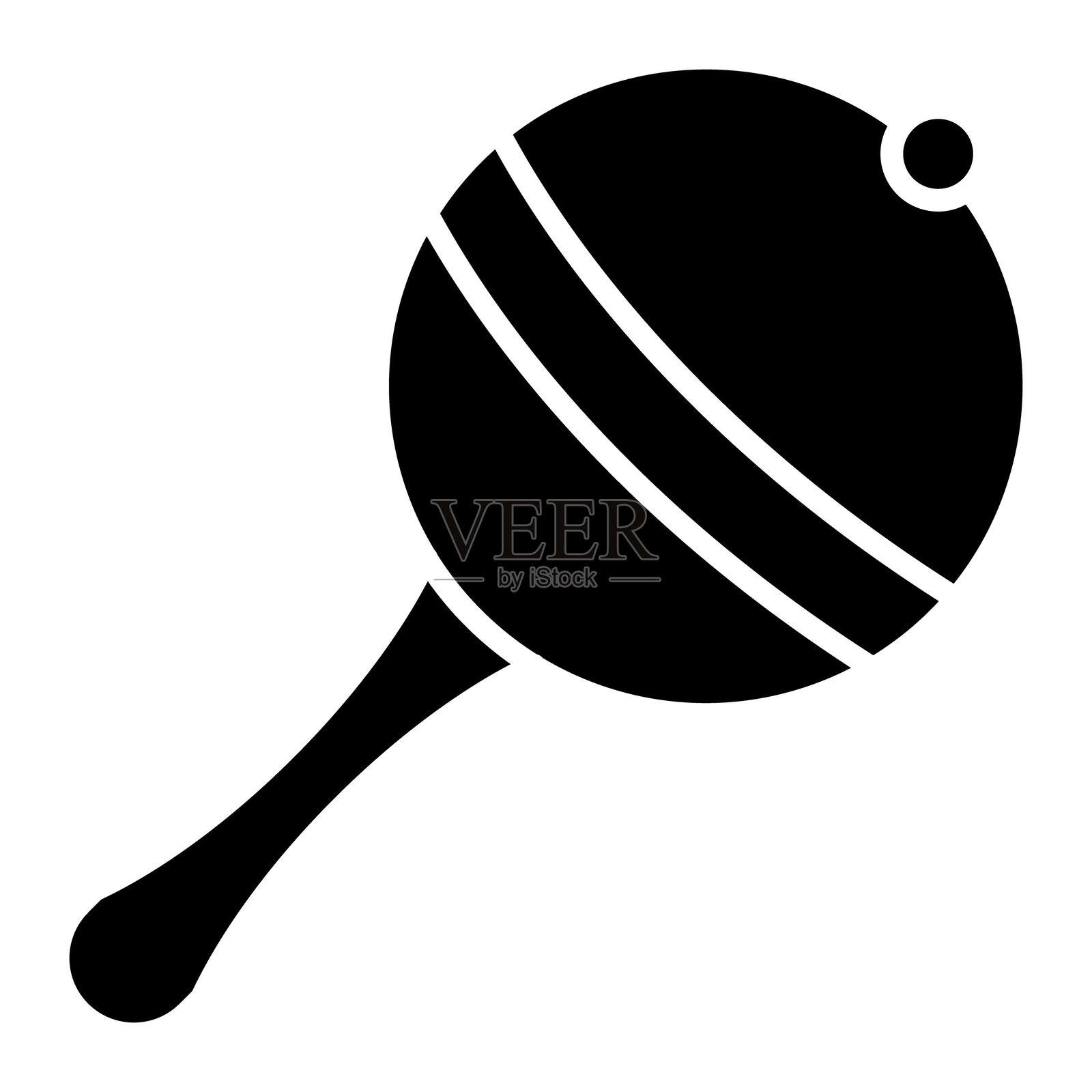 摇铃玩具矢量图标插画图片素材