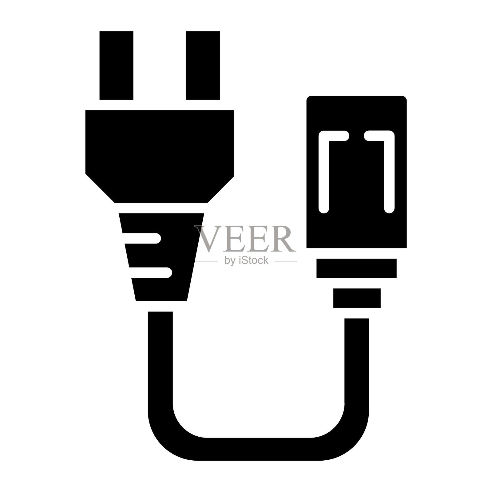 以太网线矢量图标插画图片素材