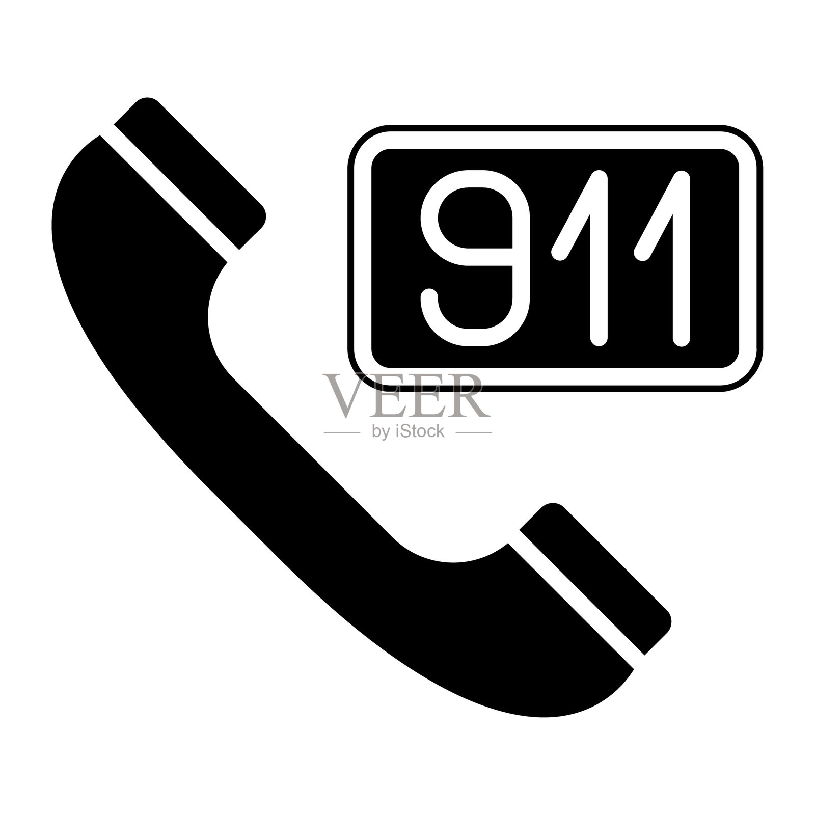 911 矢量图标插画图片素材