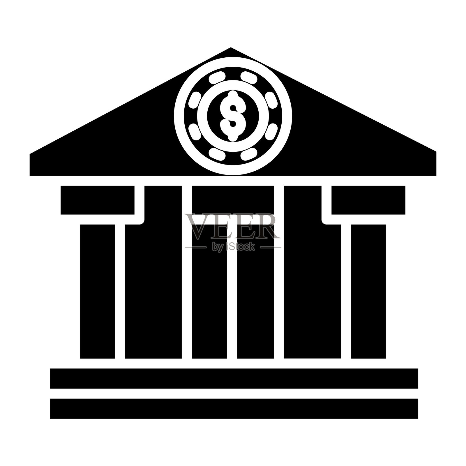 银行矢量图标插画图片素材