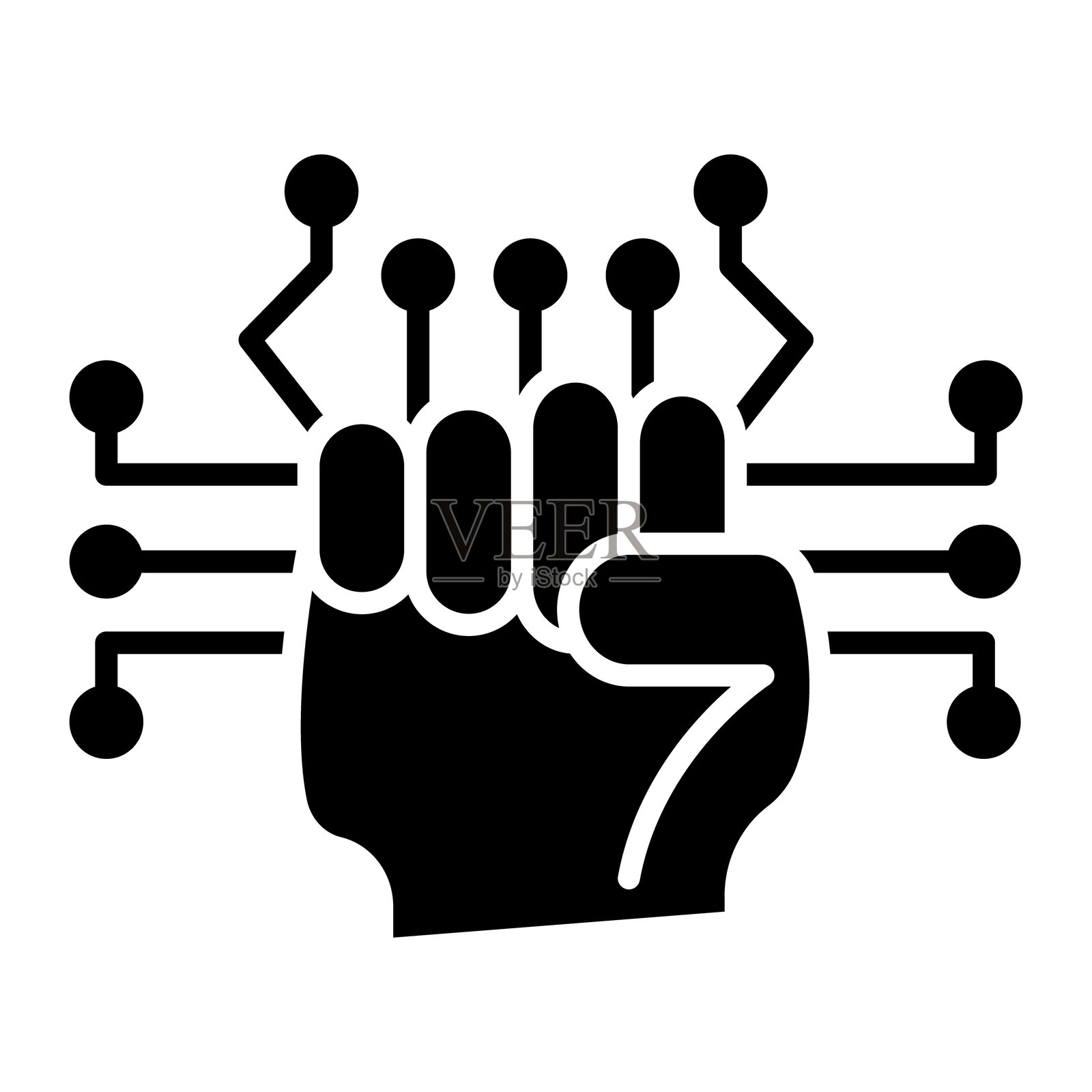 数字革命矢量图标插画图片素材