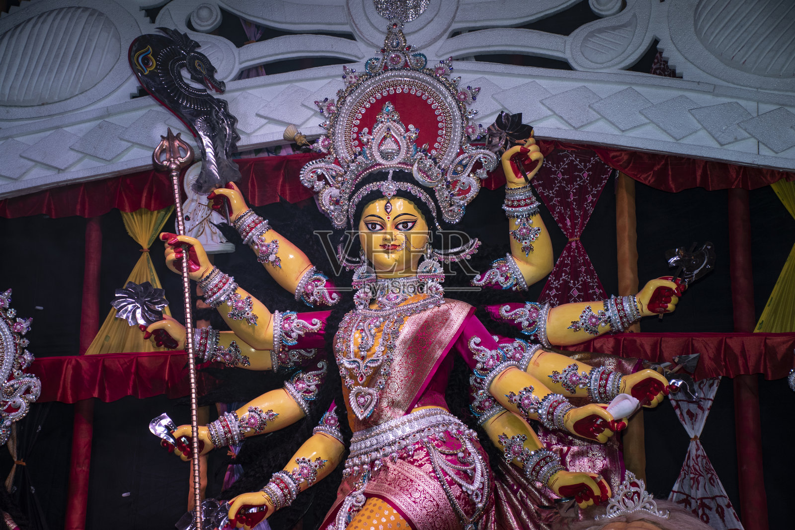 2025年杜尔迦女神节照片摄影图片