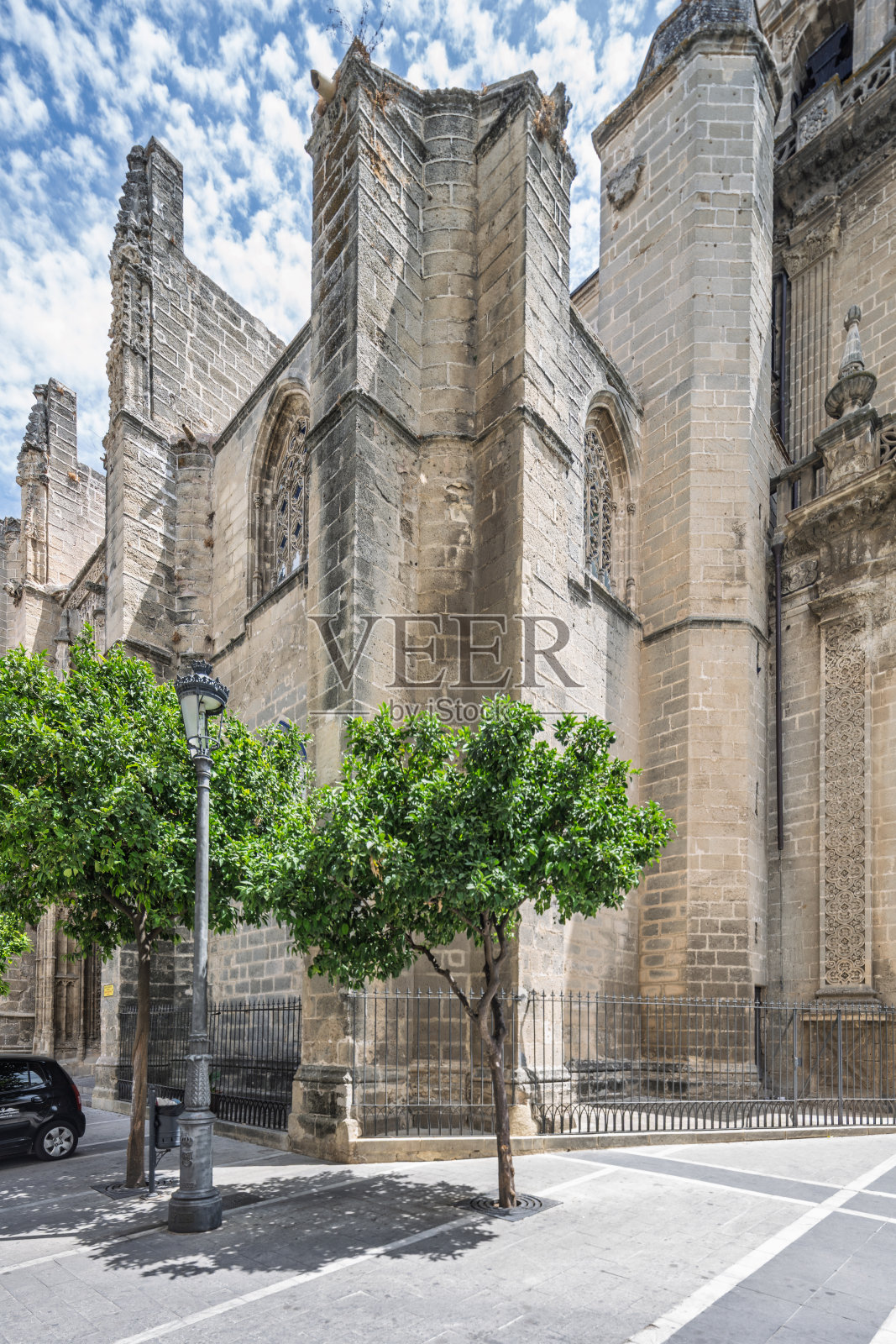 赫雷斯-德拉弗龙特拉圣米格尔教堂的建筑照片摄影图片