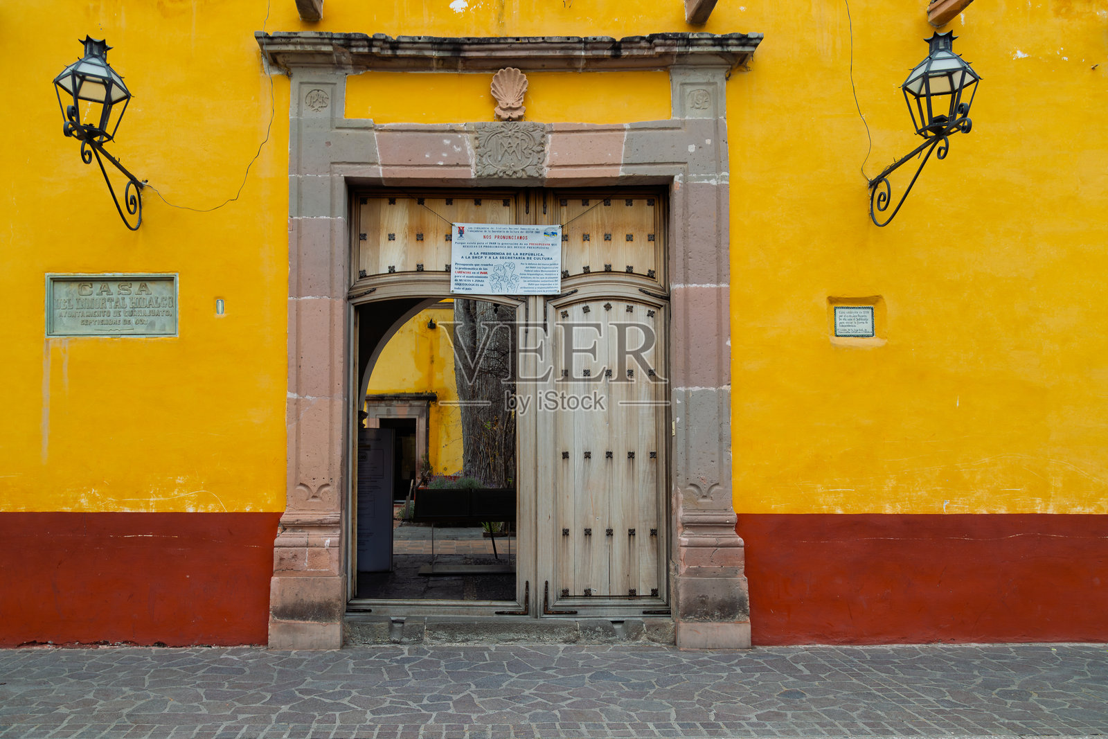 历史中心米格尔·伊达尔戈故居博物馆入口照片摄影图片