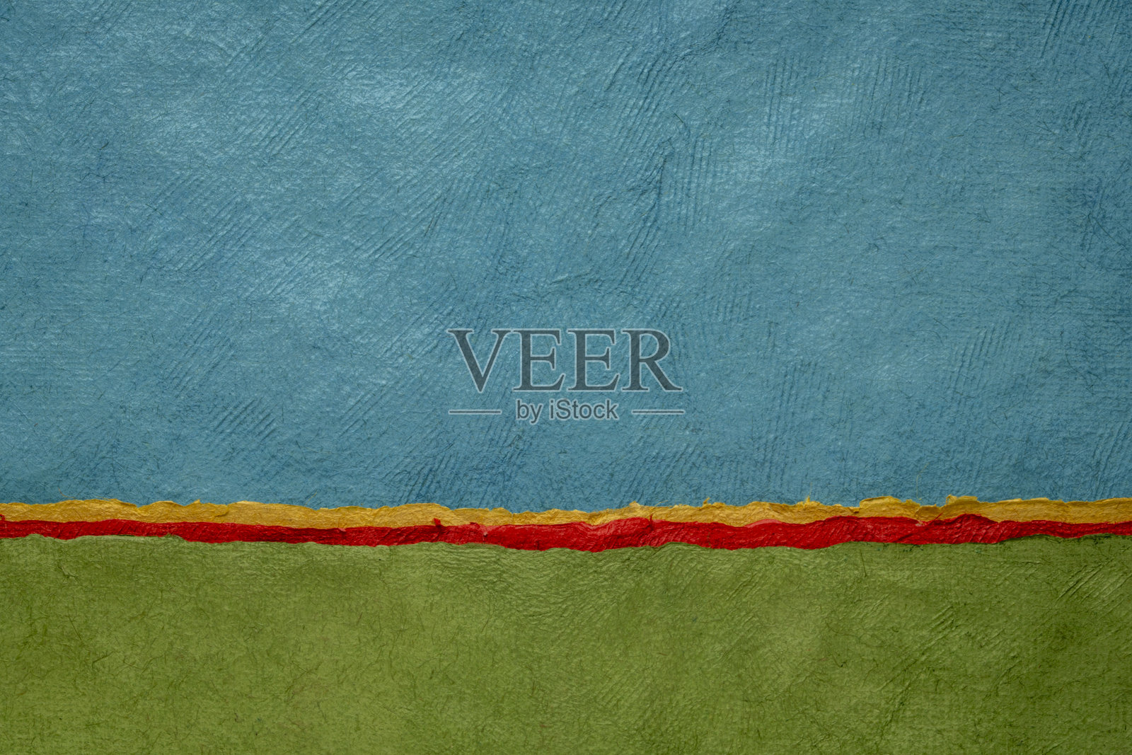 充满活力的抽象风景，拥有蓝色天空——艺术品集合照片摄影图片