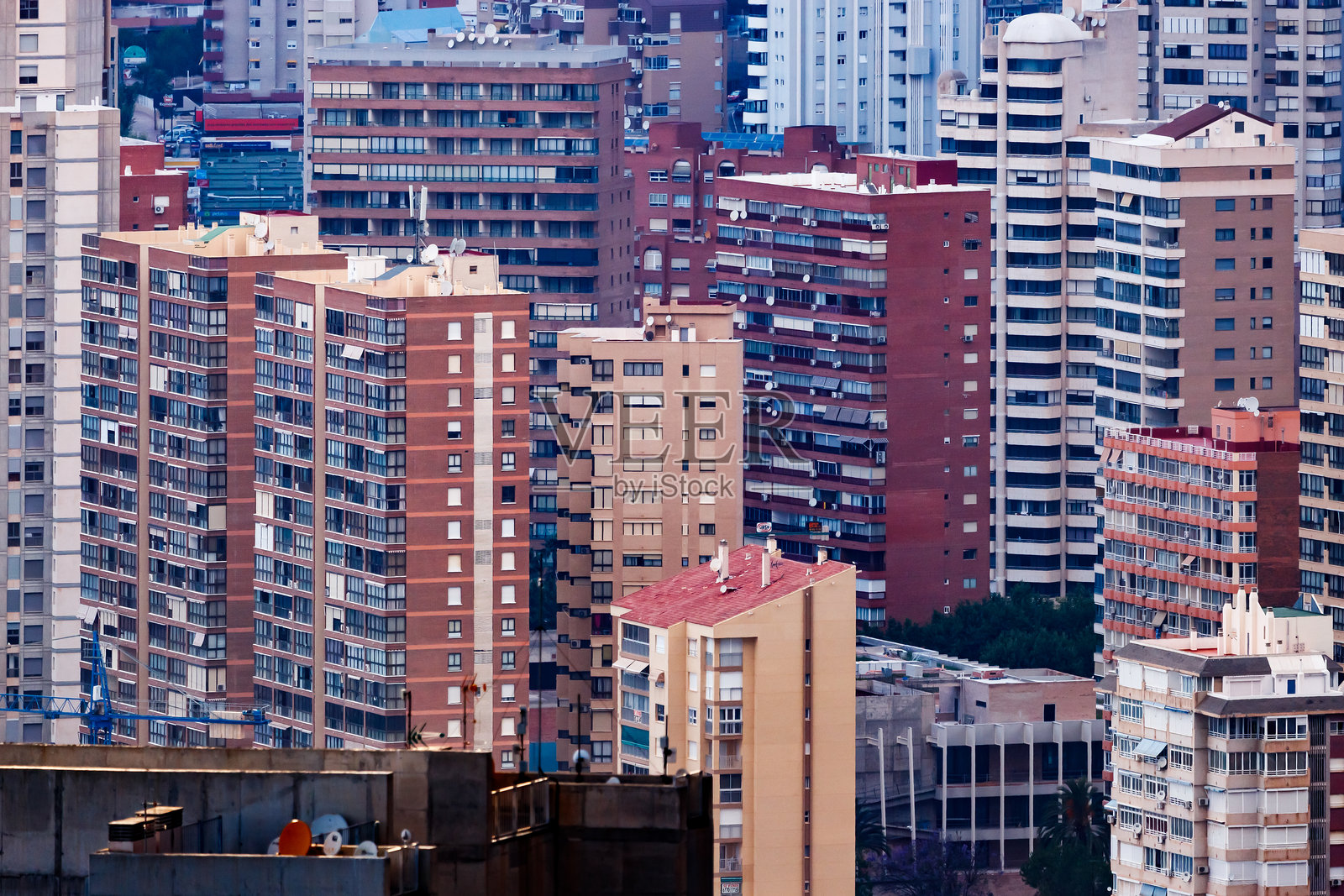 聚焦贝尼多姆的住宅区照片摄影图片