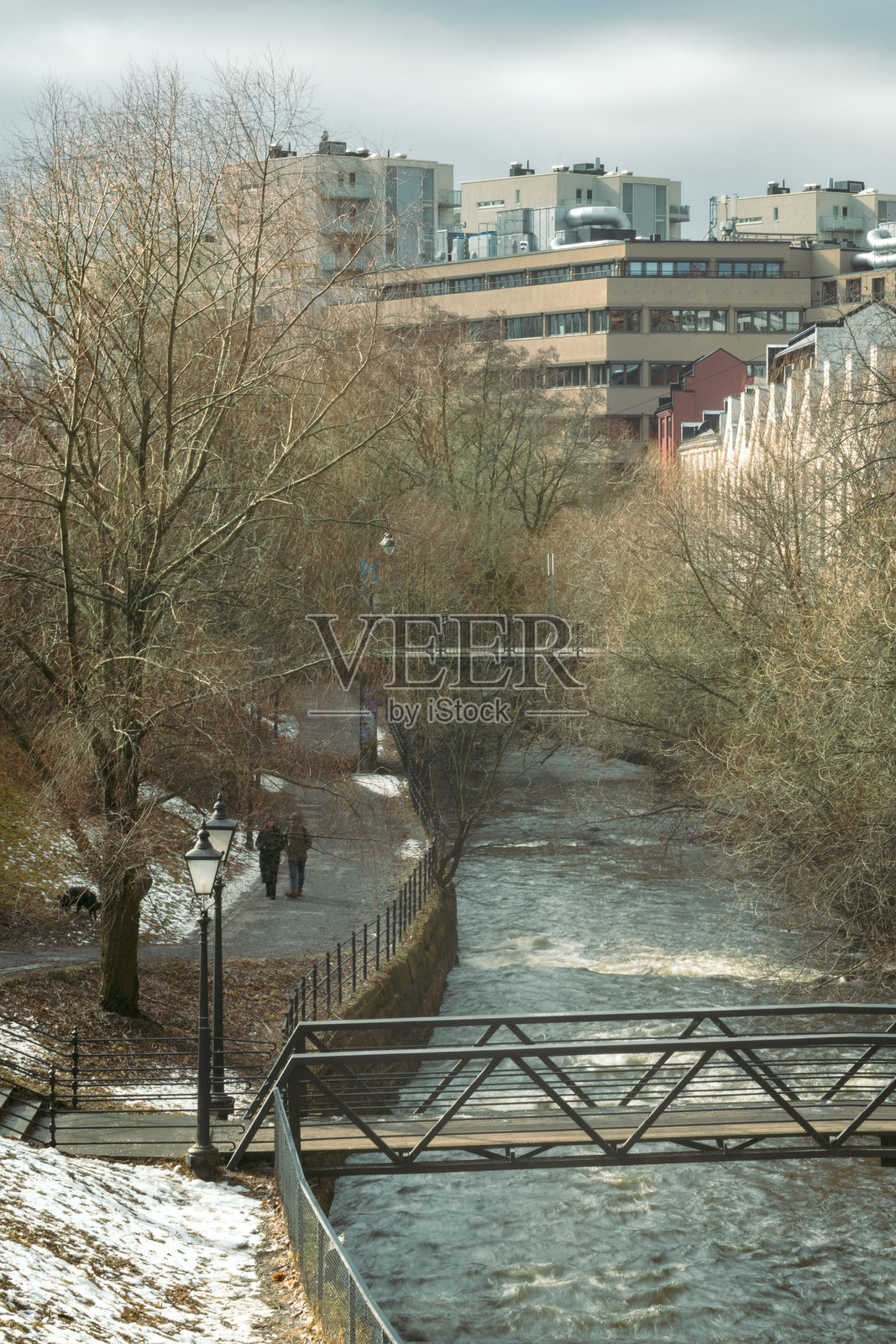 奥斯陆挪威的一个冬日照片摄影图片